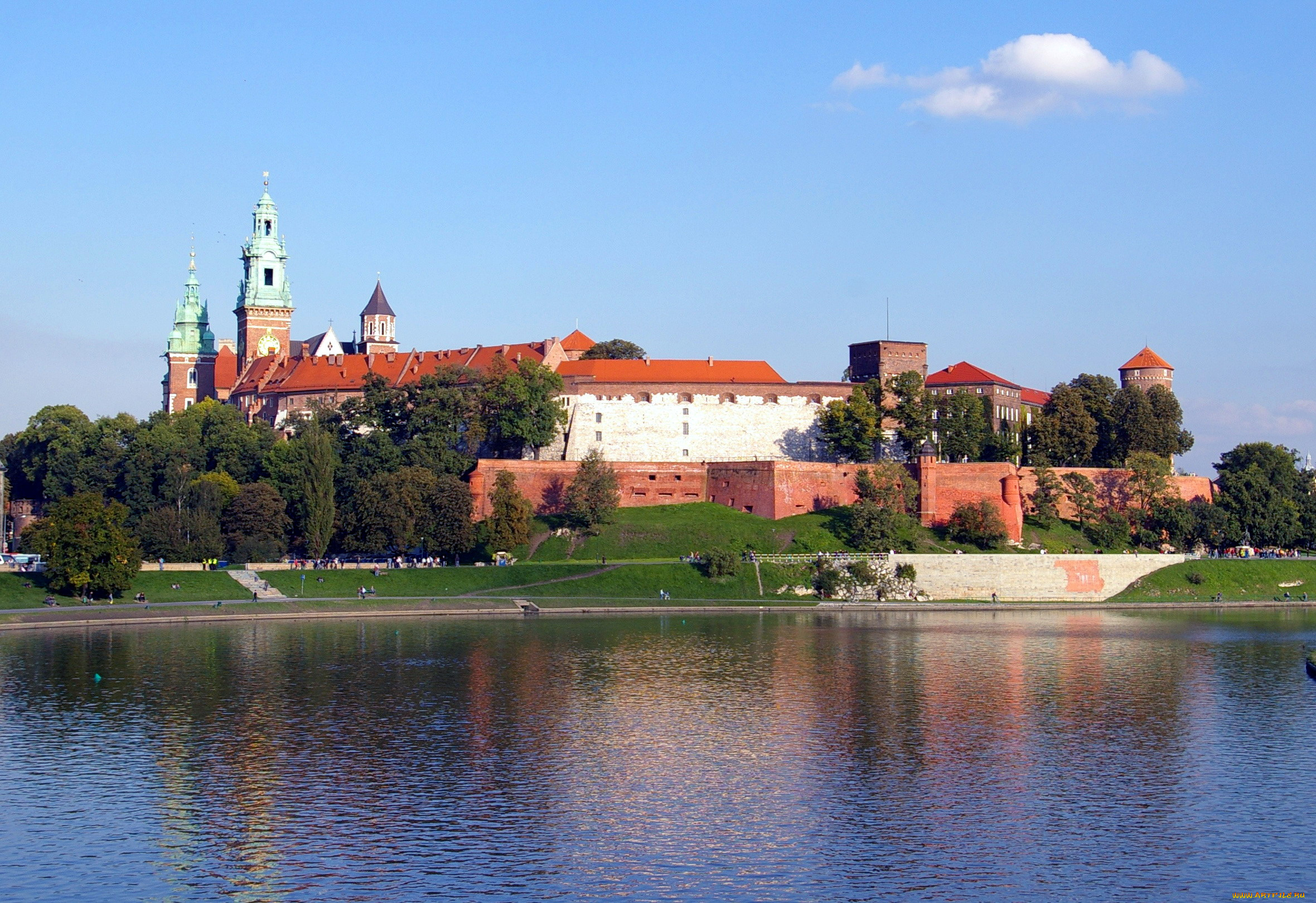 wawel, castle, города, краков, , польша, wawel, castle