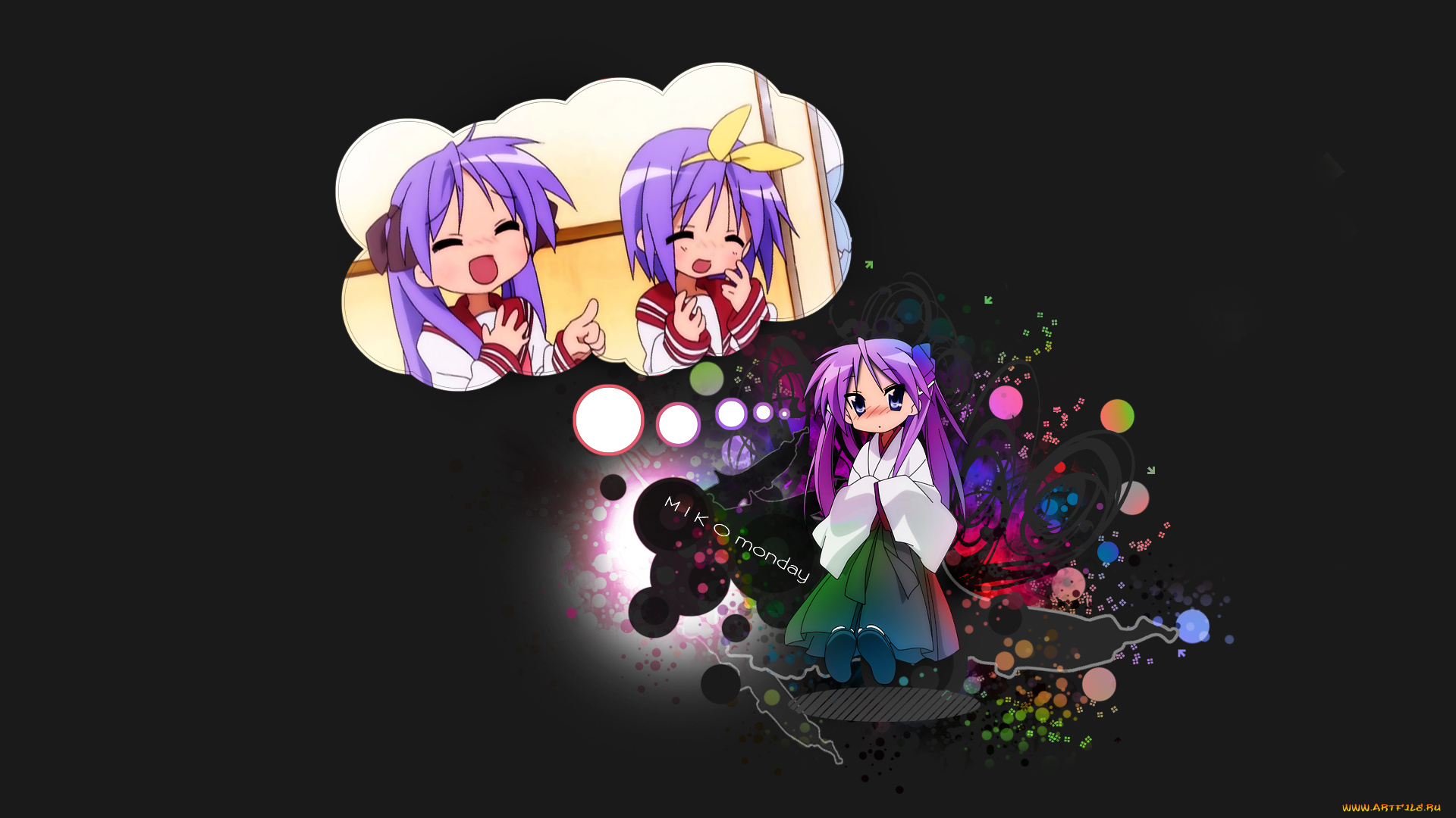 аниме, lucky, star