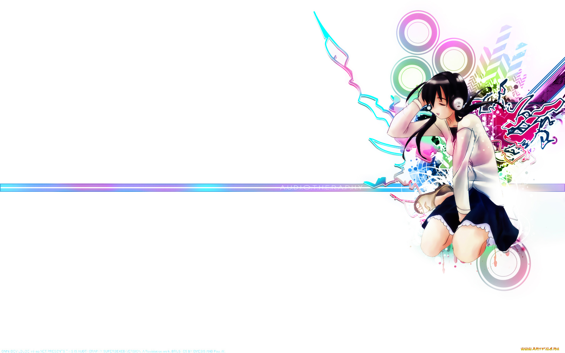 аниме, headphones, instrumental