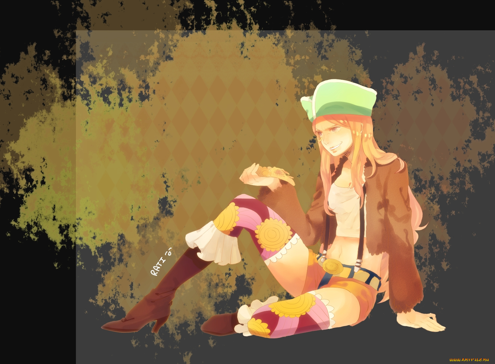 аниме, one, piece, jewelry, bonnie