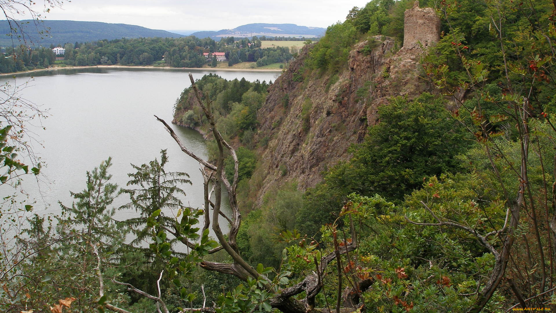 природа, реки, озера, река, скалы, деревья