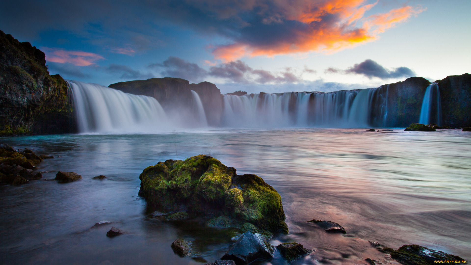 природа, водопады, исландия