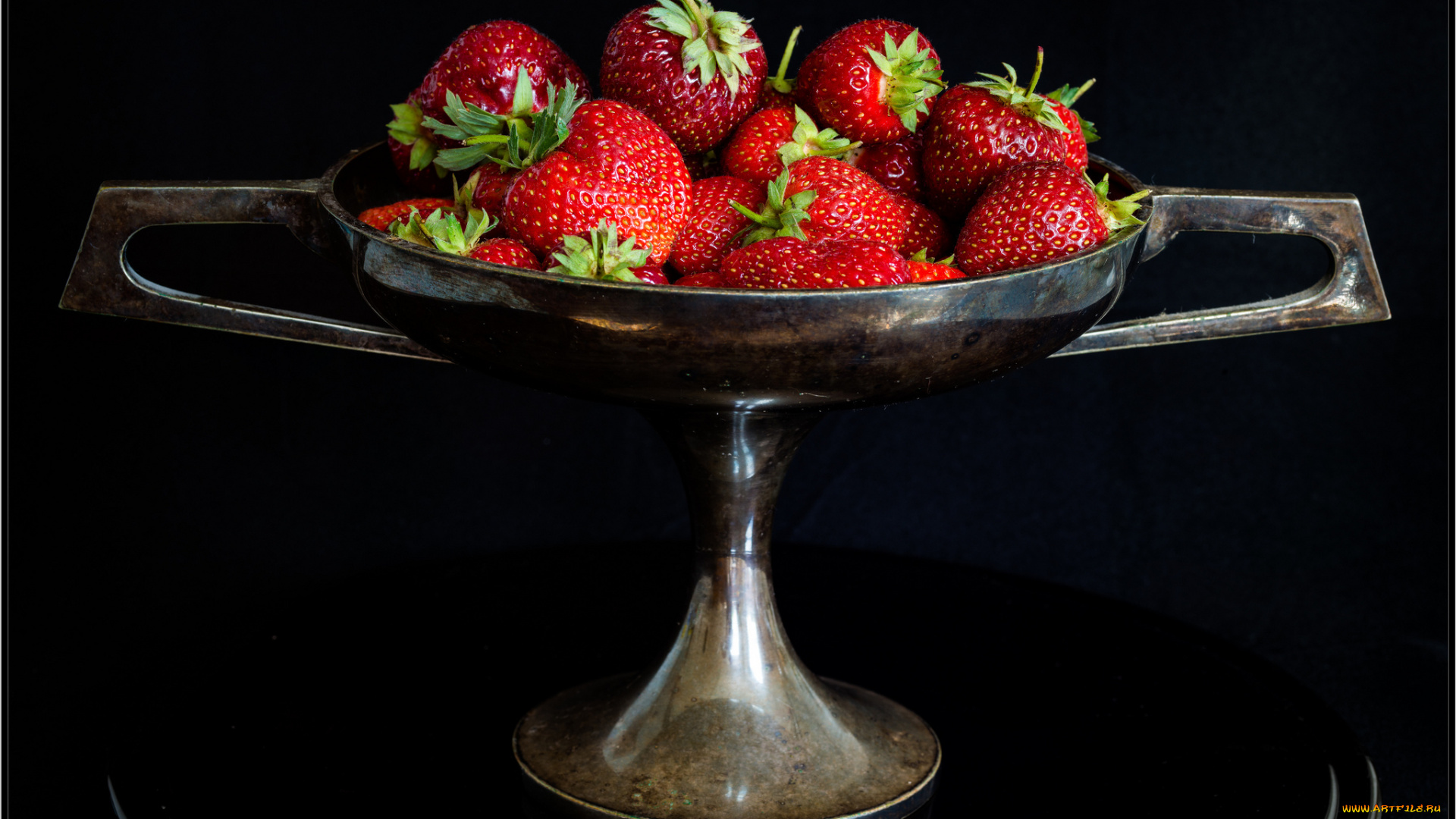 еда, клубника, , земляника, ваза