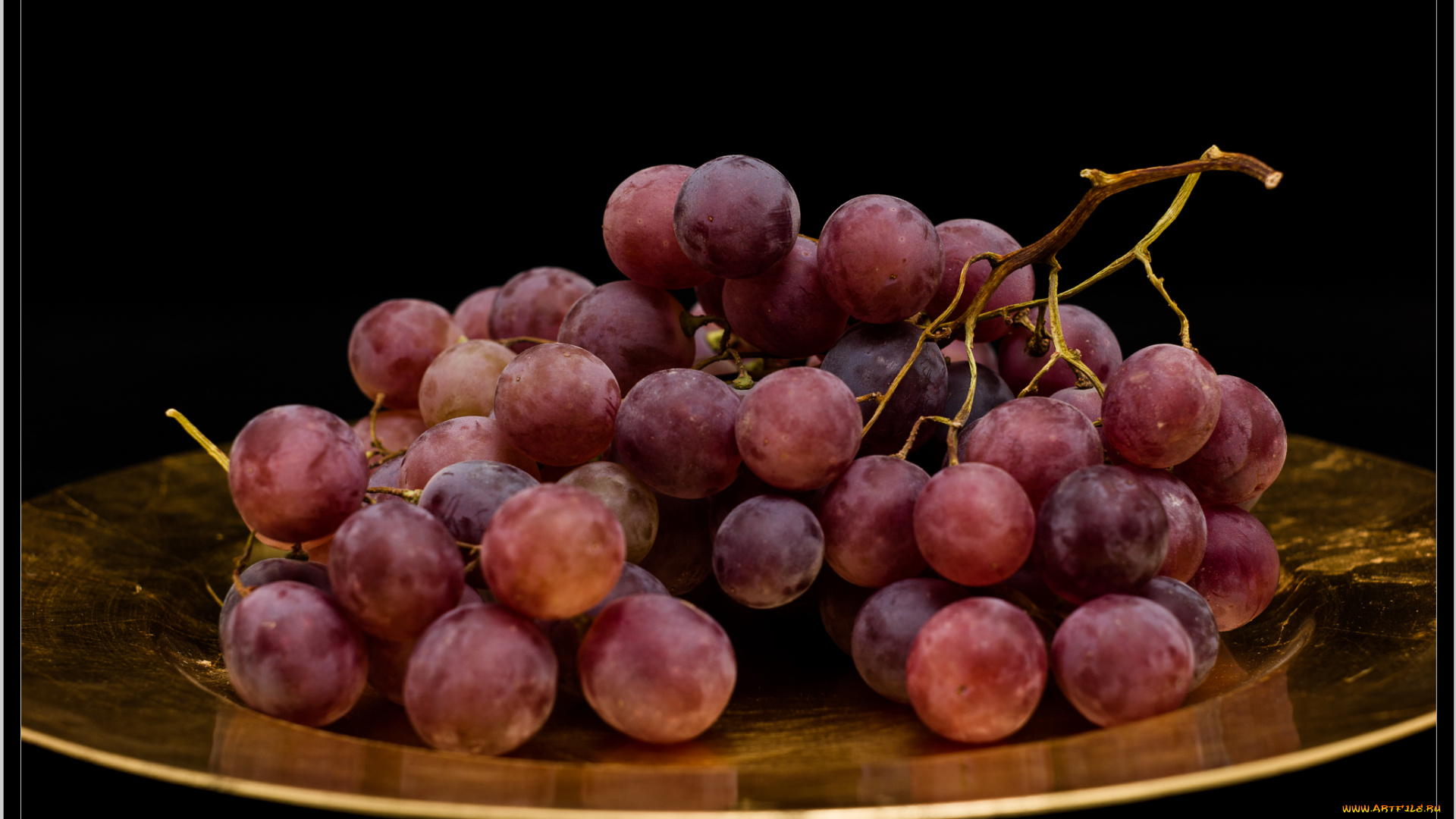 еда, виноград, блюдо