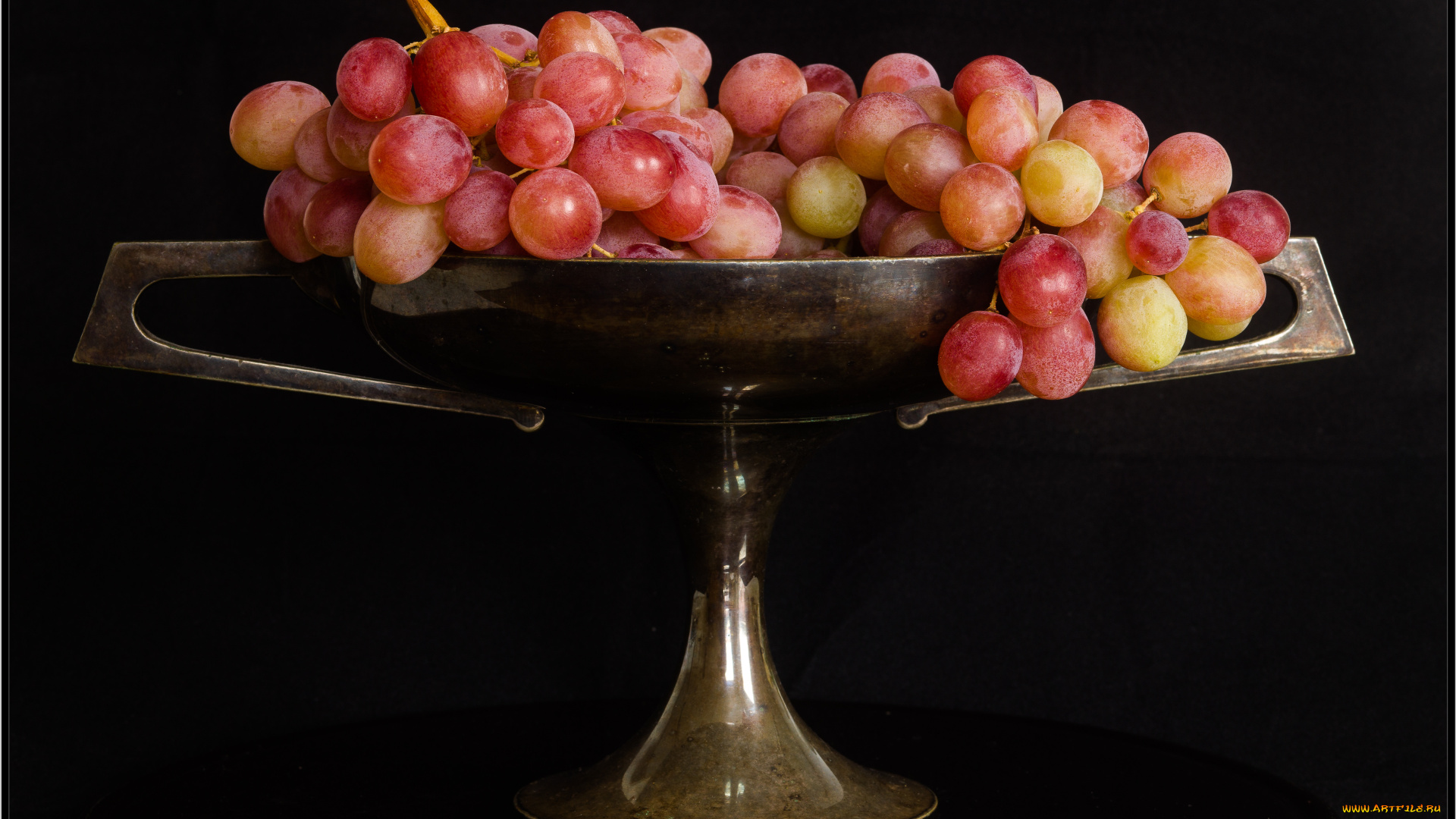 еда, виноград, ваза