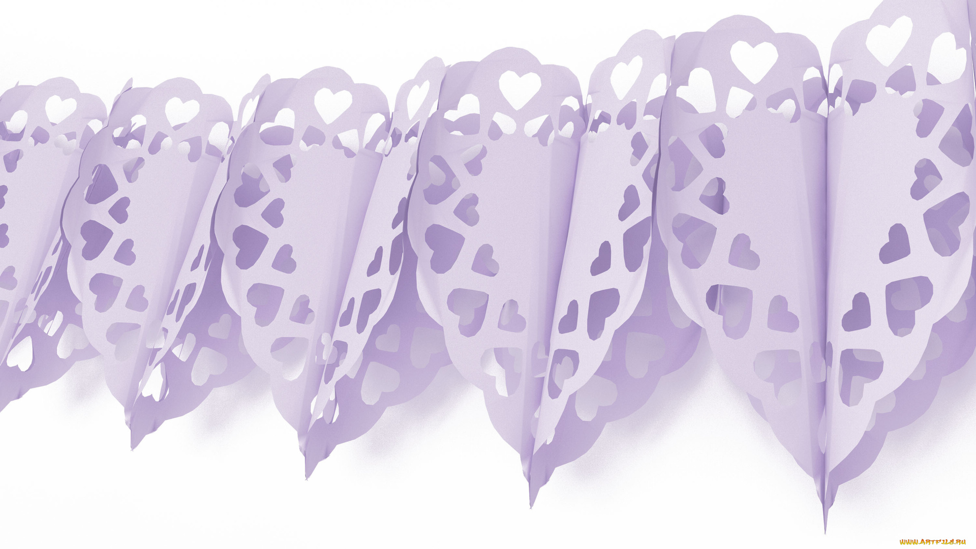 праздничные, мишура, , гирлянды, , цветы, самоделка, сердечки, гирлянда, бумажная