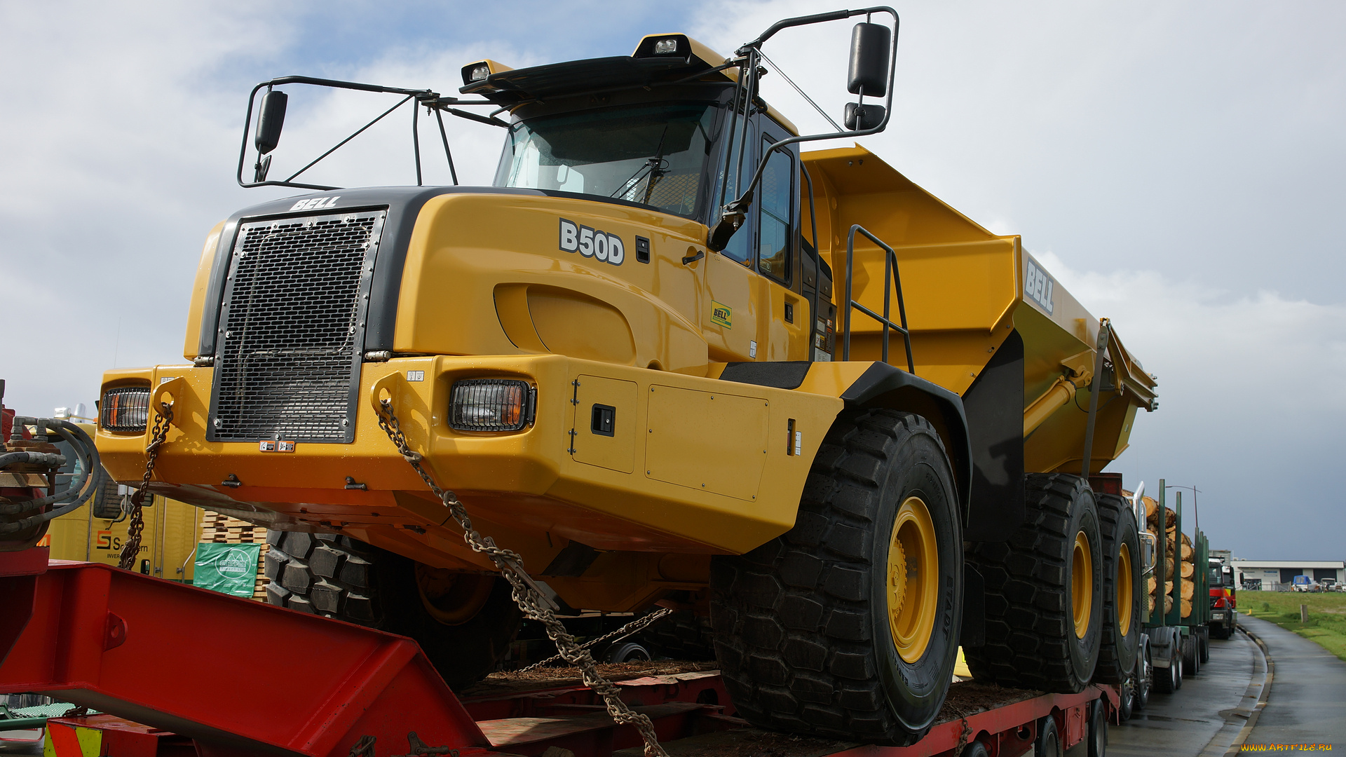 техника, строительная, техника, карьерный, самосвал