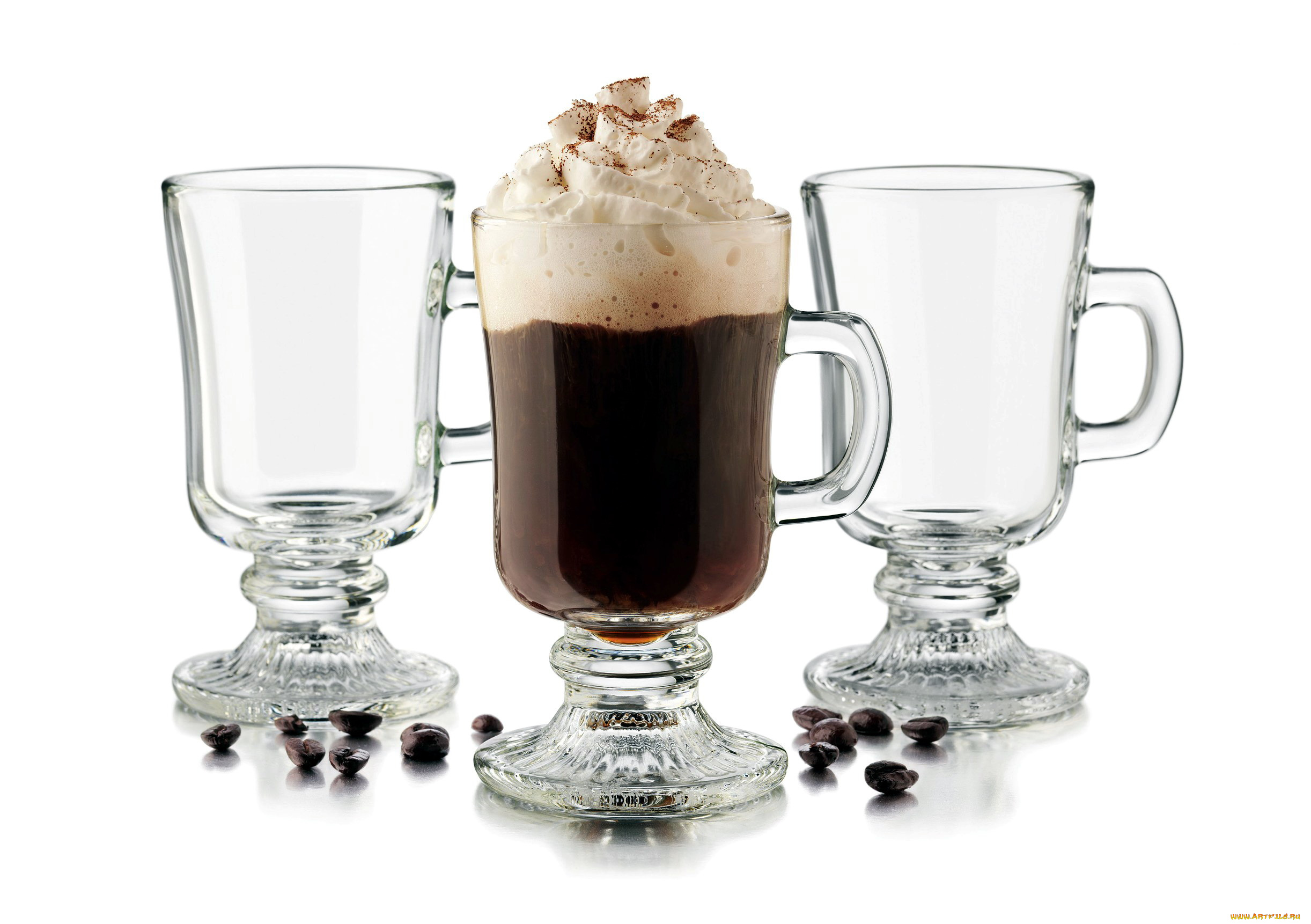 еда, кофе, , кофейные, зёрна, сливки, бокалы, зерна