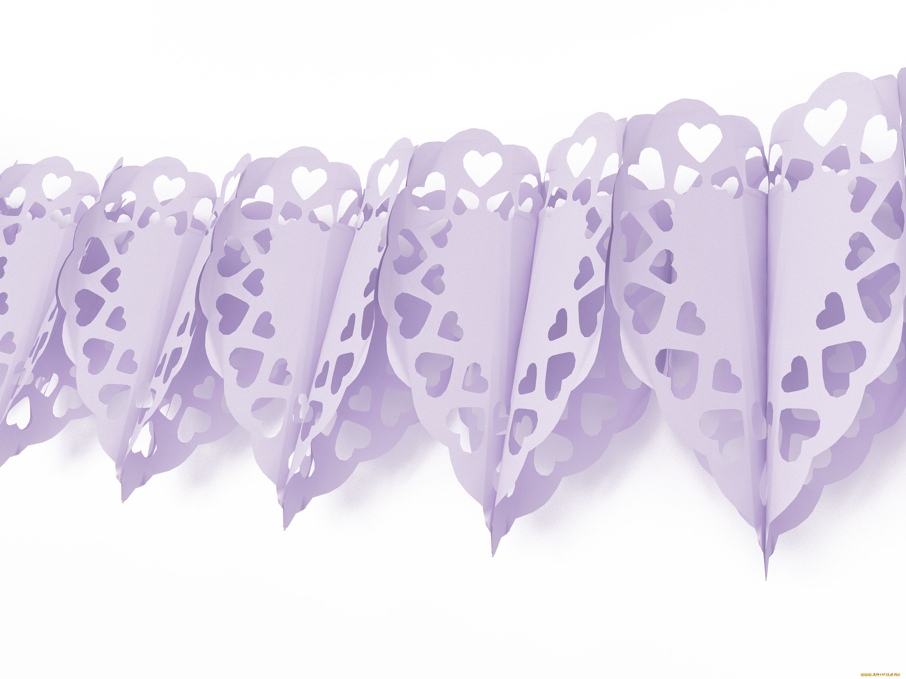 праздничные, мишура, , гирлянды, , цветы, самоделка, сердечки, гирлянда, бумажная