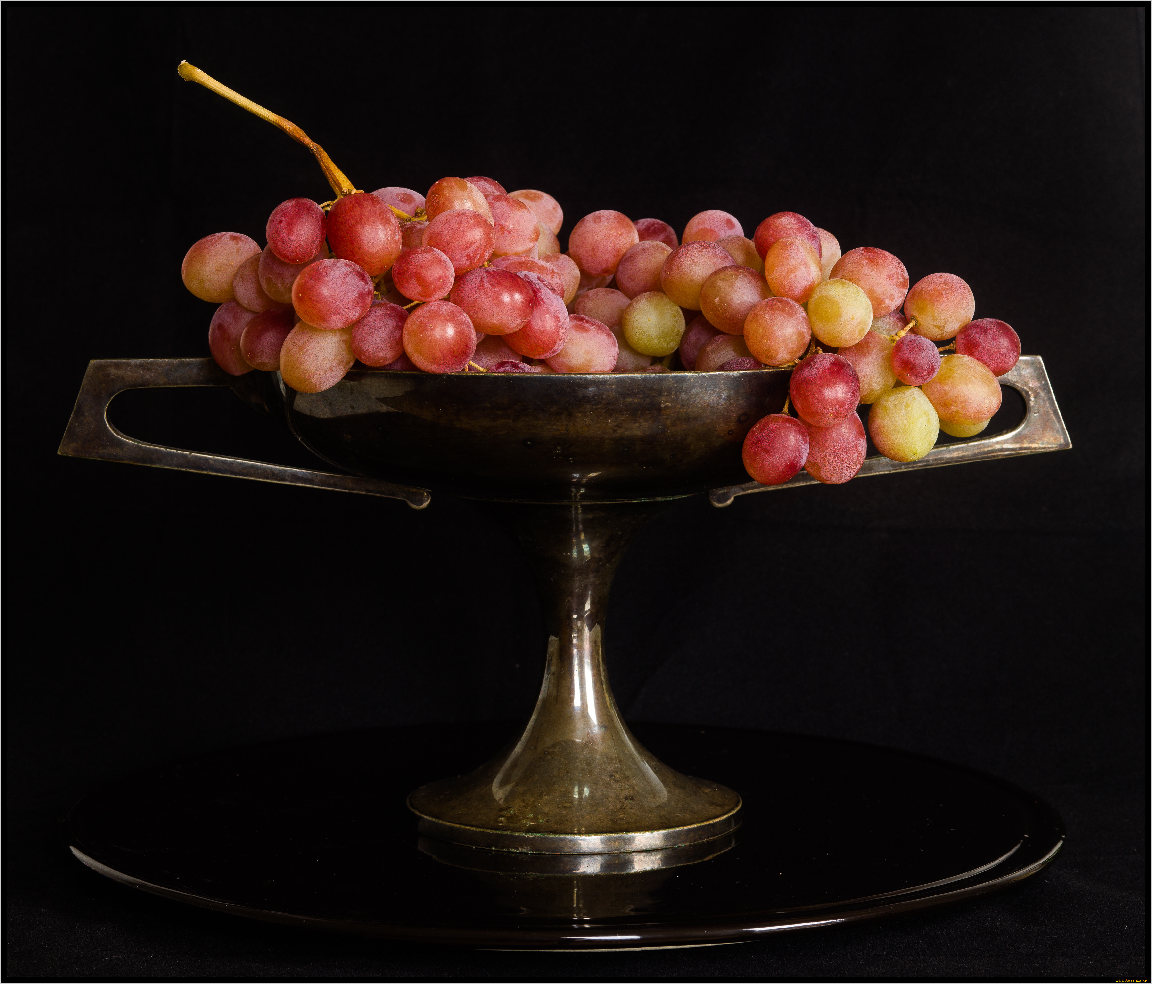 еда, виноград, ваза