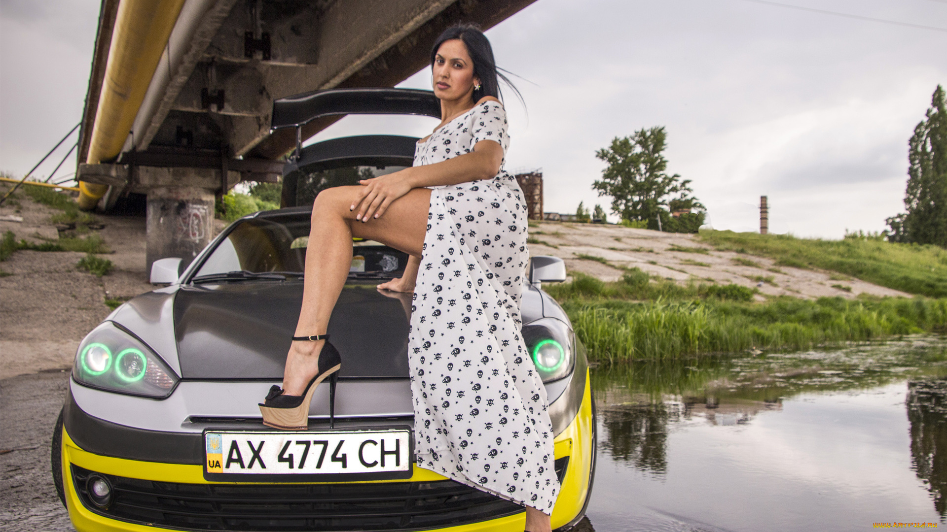 автомобили, -авто, с, девушками, hyundai