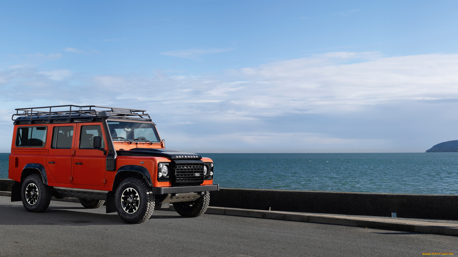 автомобили, land-rover, land, rover, defender, 110, adventure, 2015г, красный