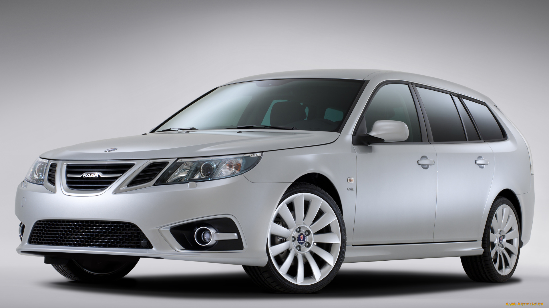 автомобили, saab, 9-3, griffin, aero, sport, combi, 2011г, светлый