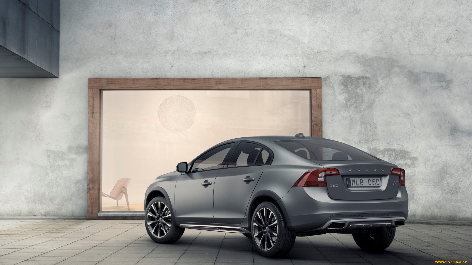 автомобили, volvo, s60, cross, country, 2015г, серый