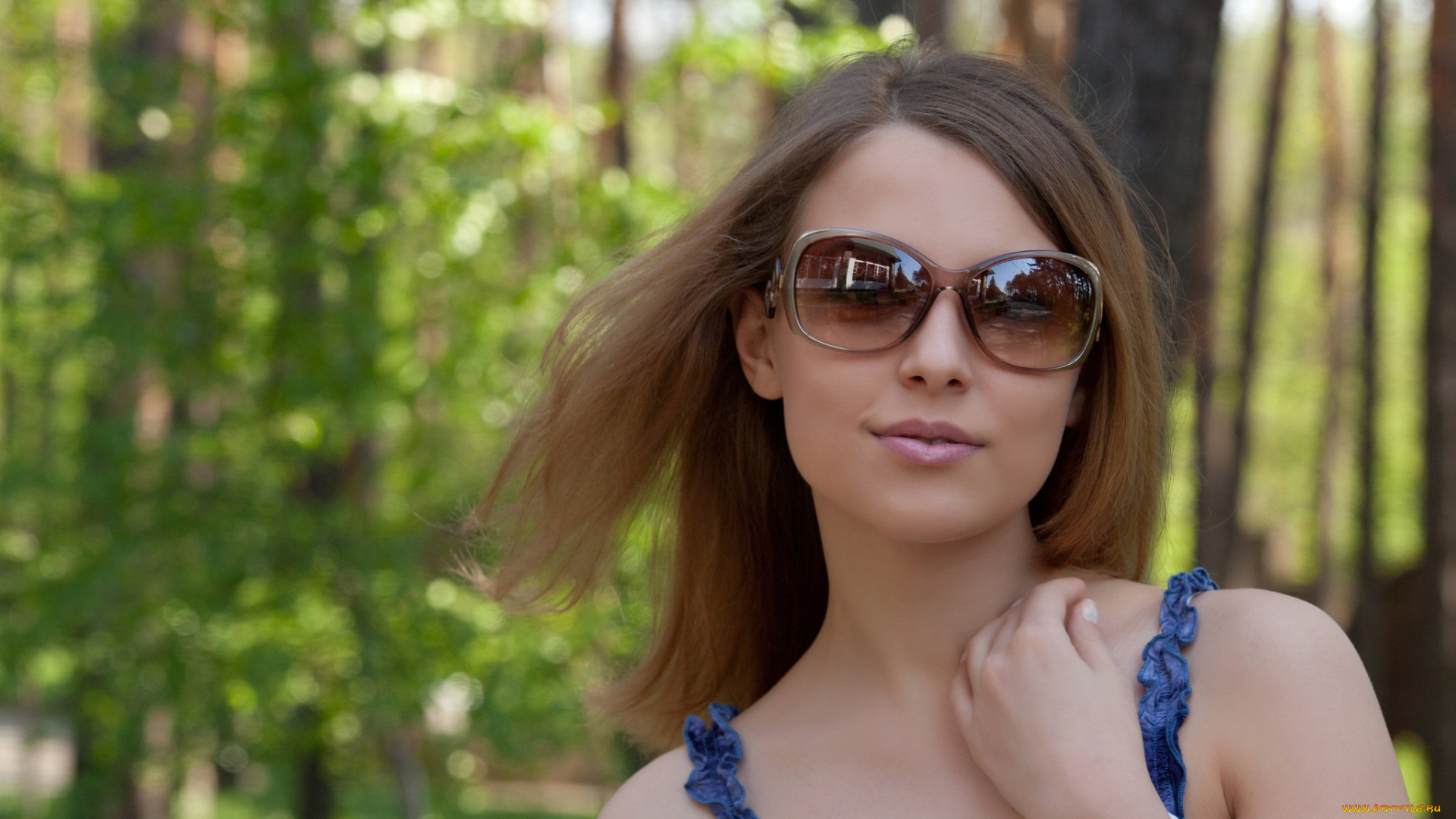 nikia, a, девушки, -unsort, , лица, , портреты, очки, девушка, nikia, a, портрет, платье