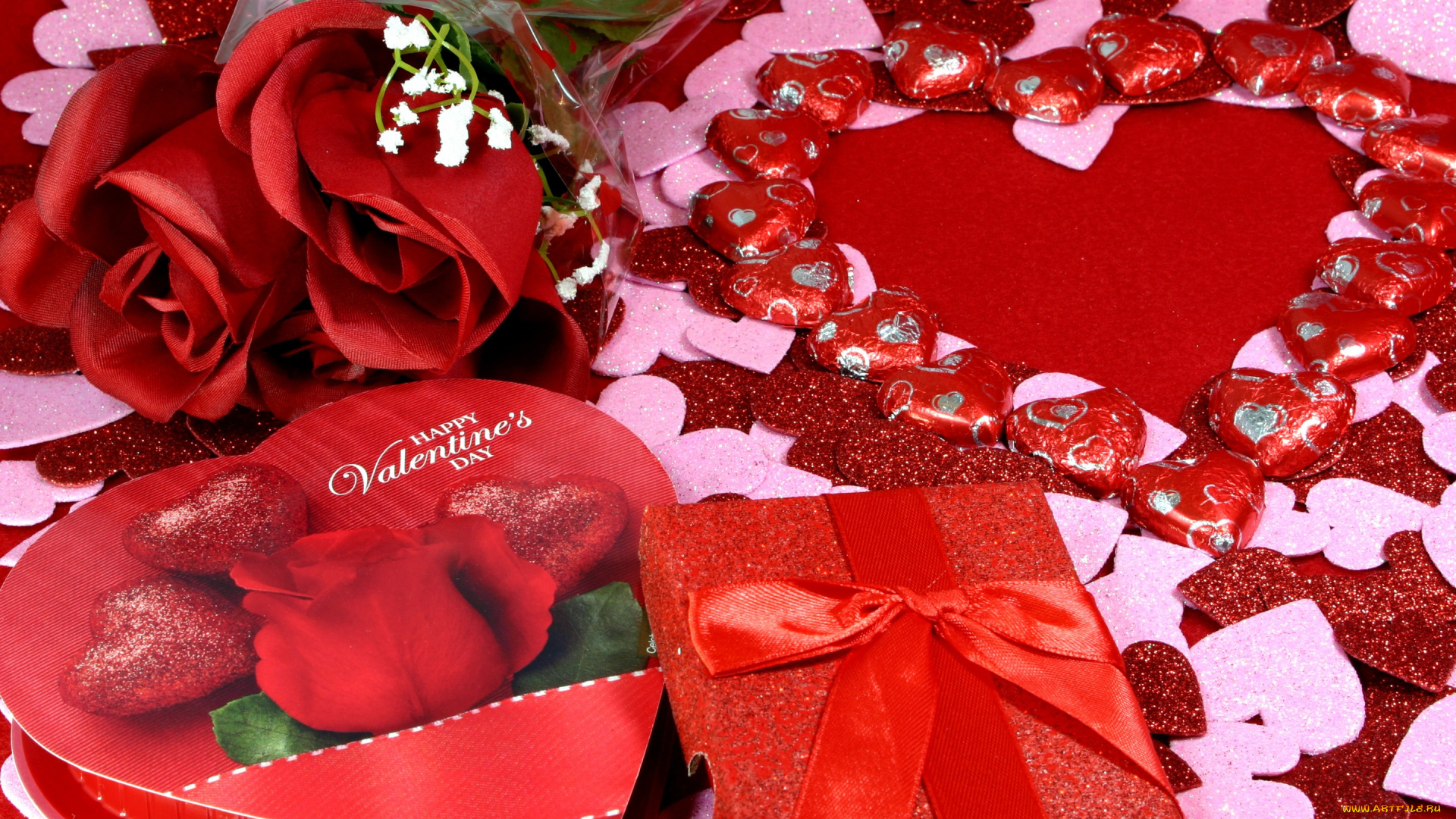 праздничные, день, святого, валентина, , сердечки, , любовь, valentine's, day, romantic, heart, love, rose, сердечки, розы, романтика