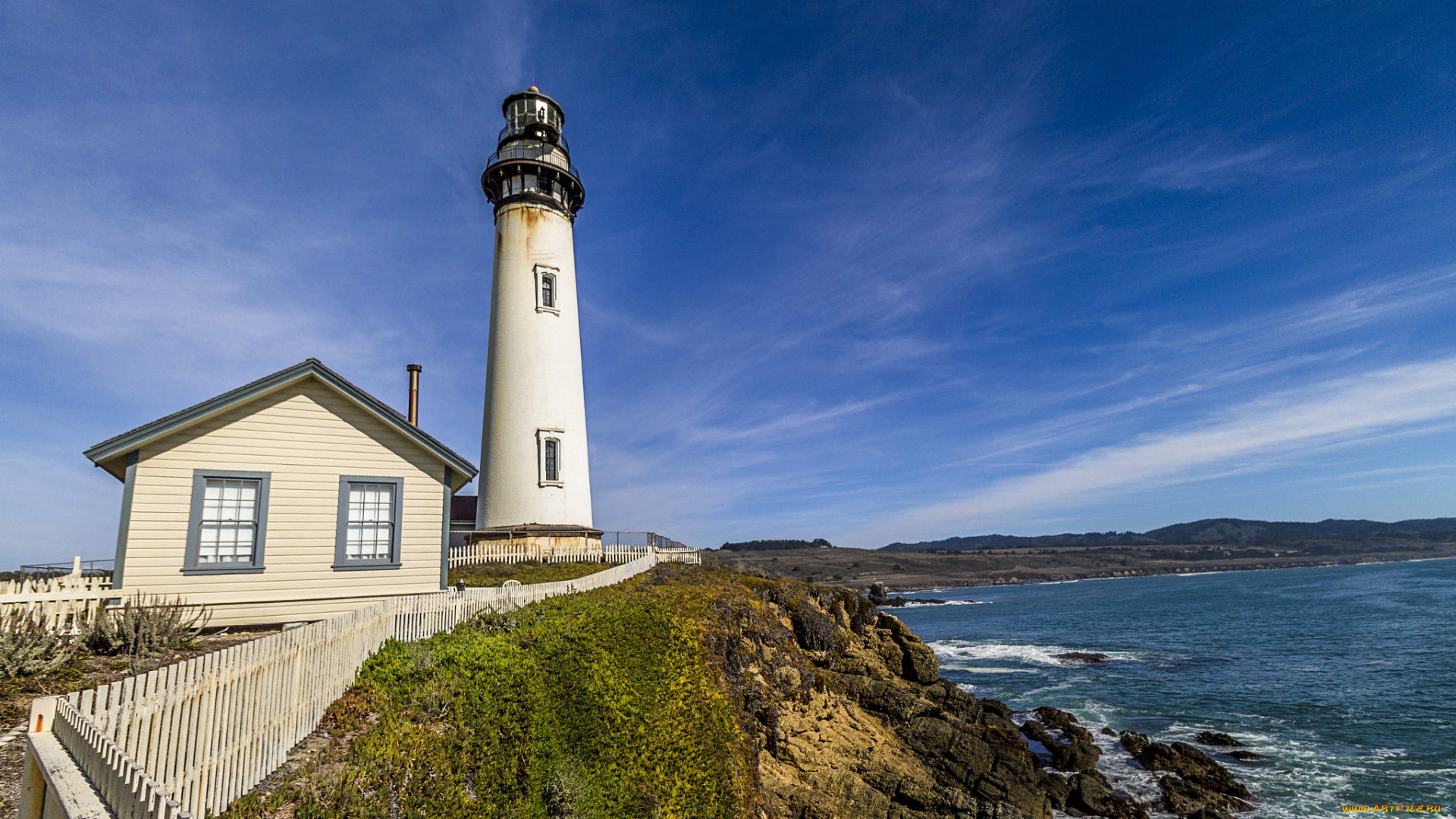 природа, маяки, побережье, маяк