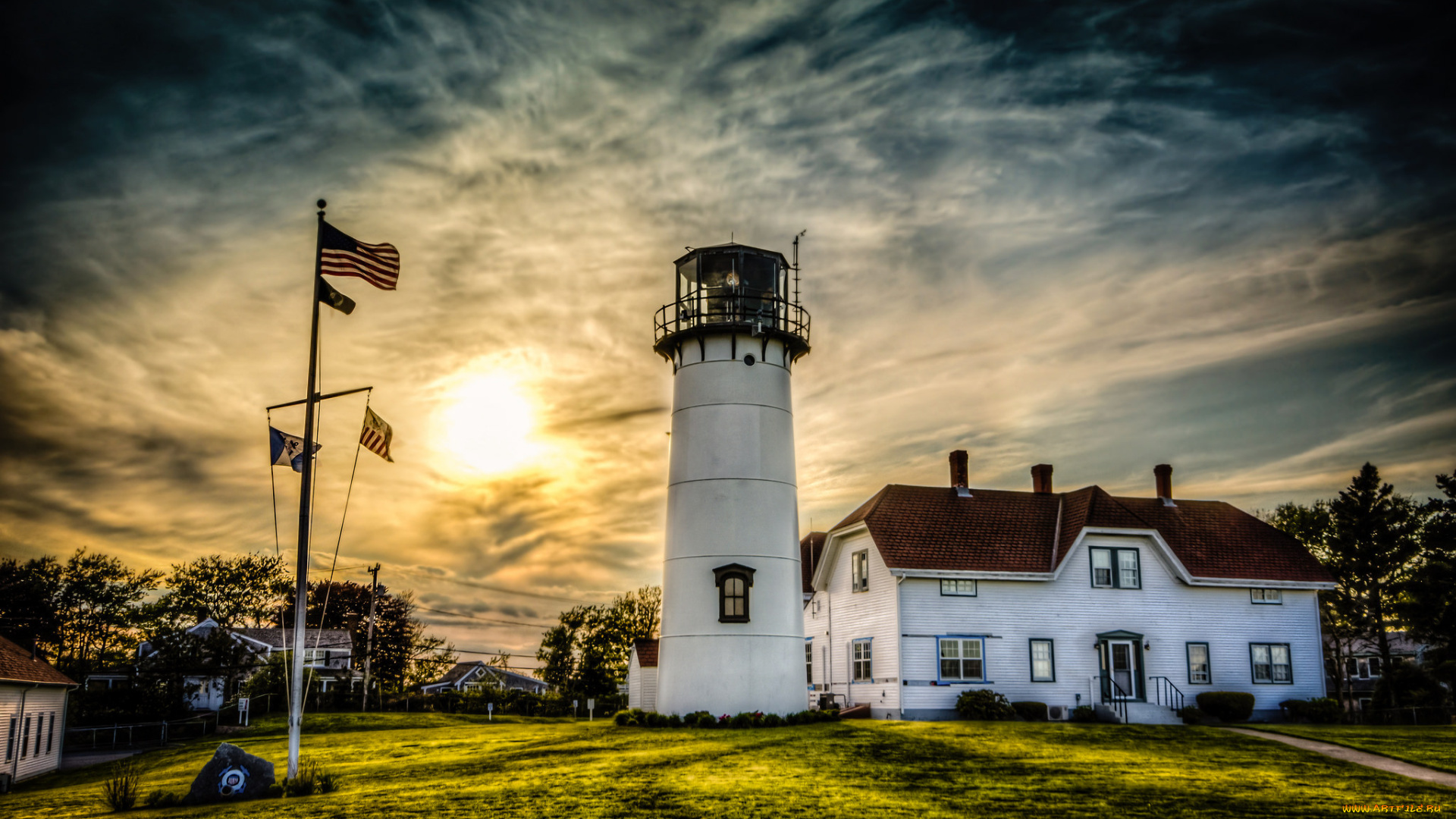 природа, маяки, побережье, маяк