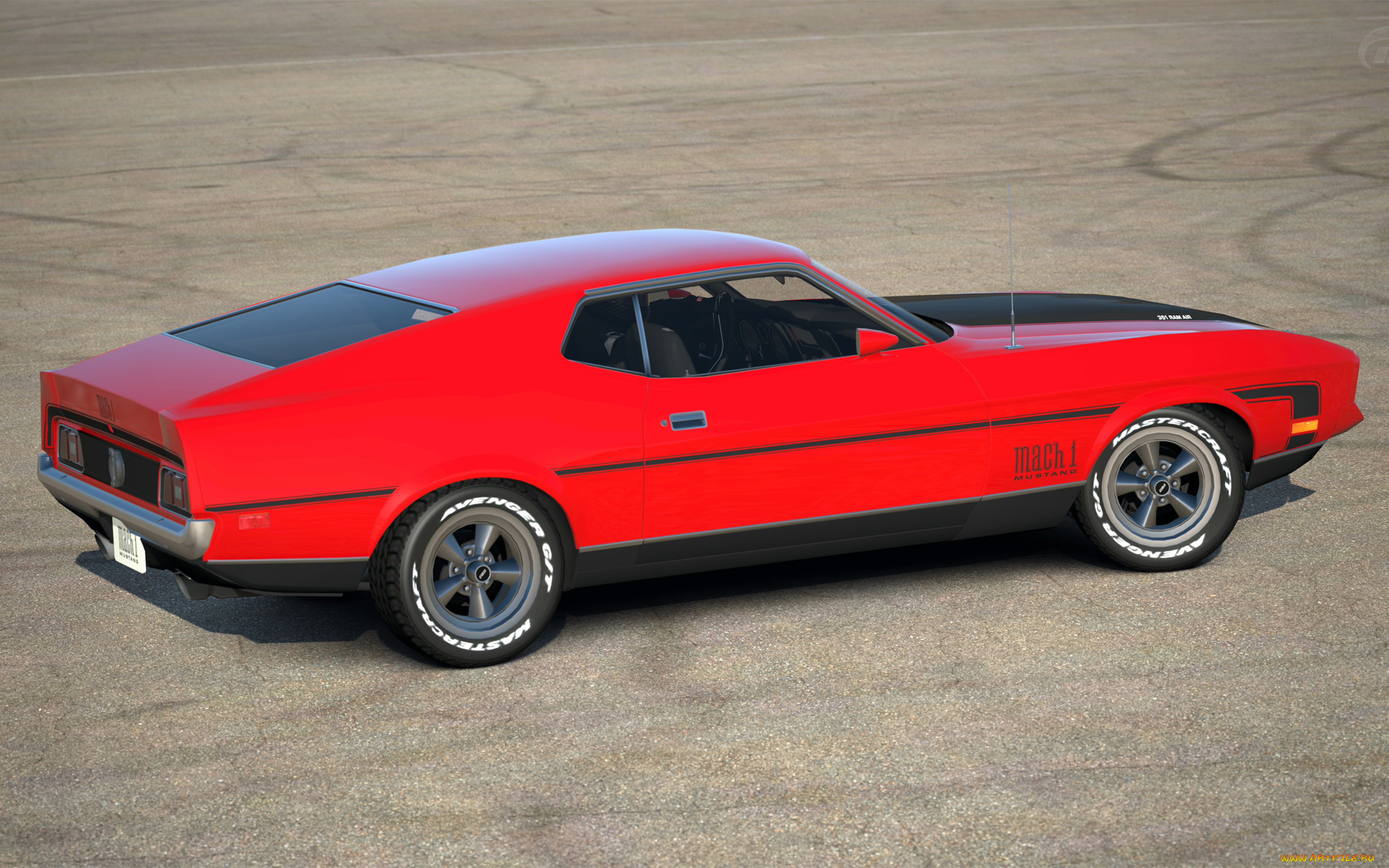 автомобили, 3д, mustang