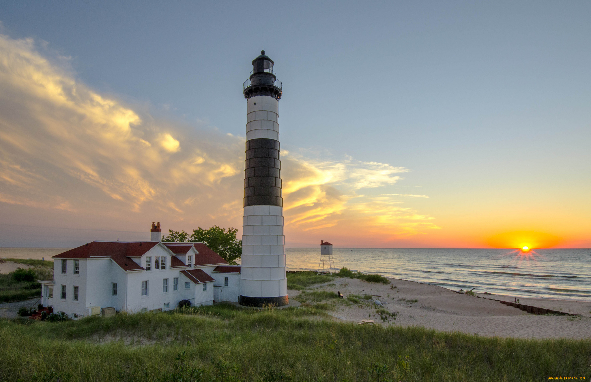 природа, маяки, побережье, маяк