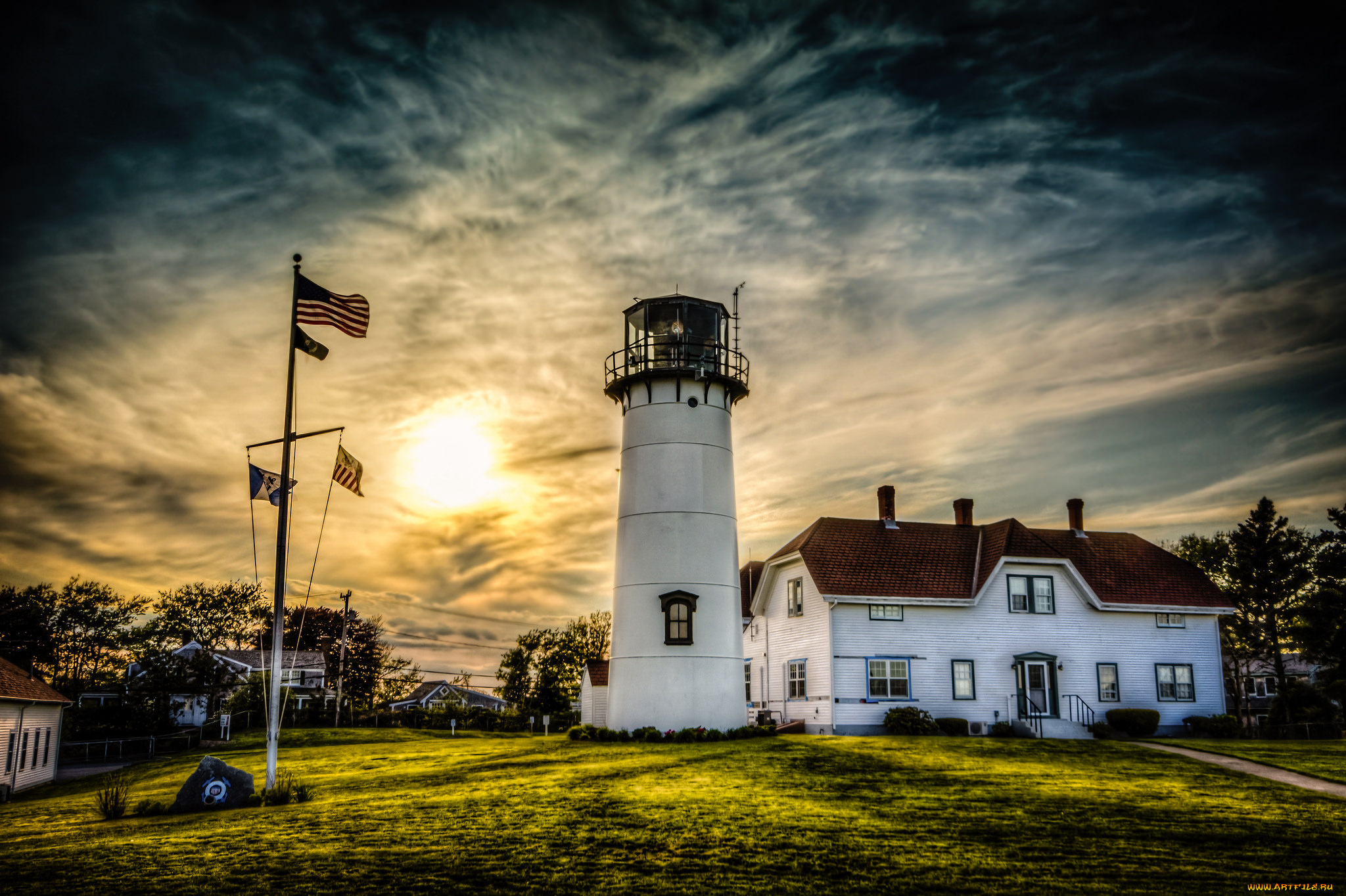 природа, маяки, побережье, маяк