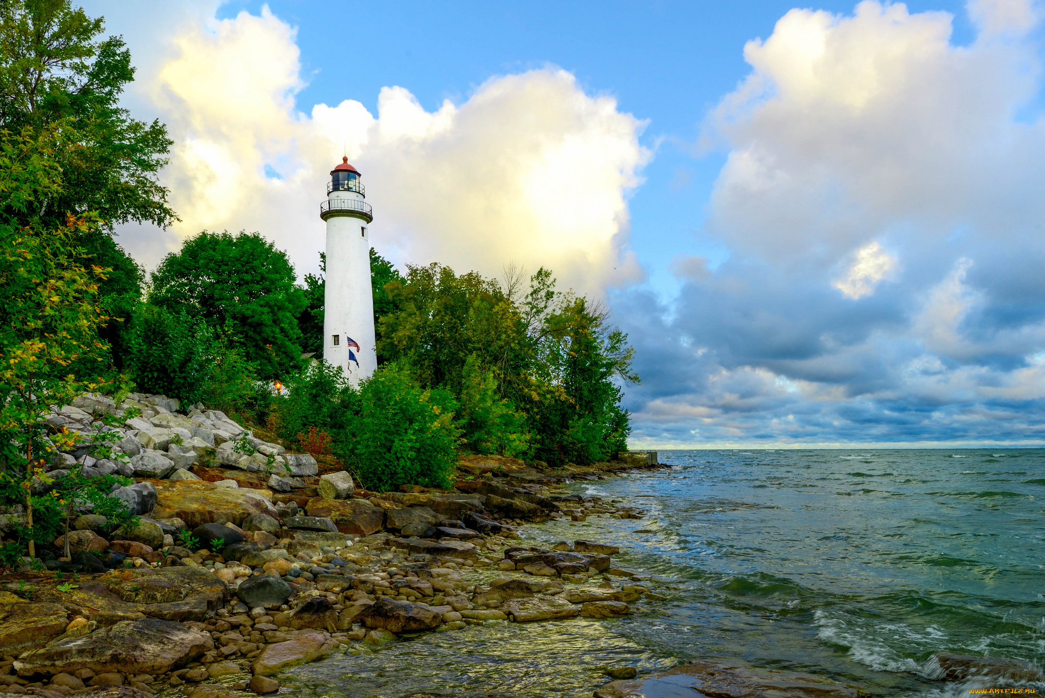 природа, маяки, маяк, побережье