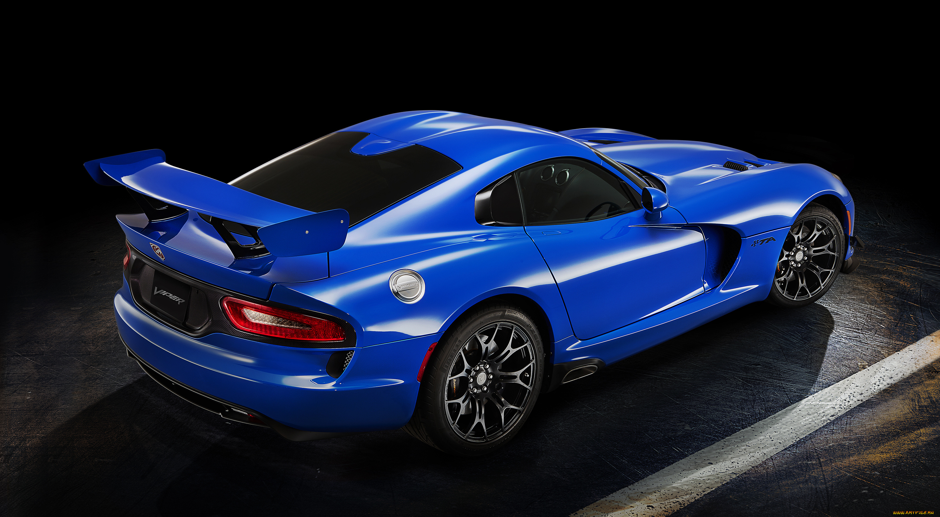 автомобили, dodge, синий, 2-0, ta, viper, 2015г