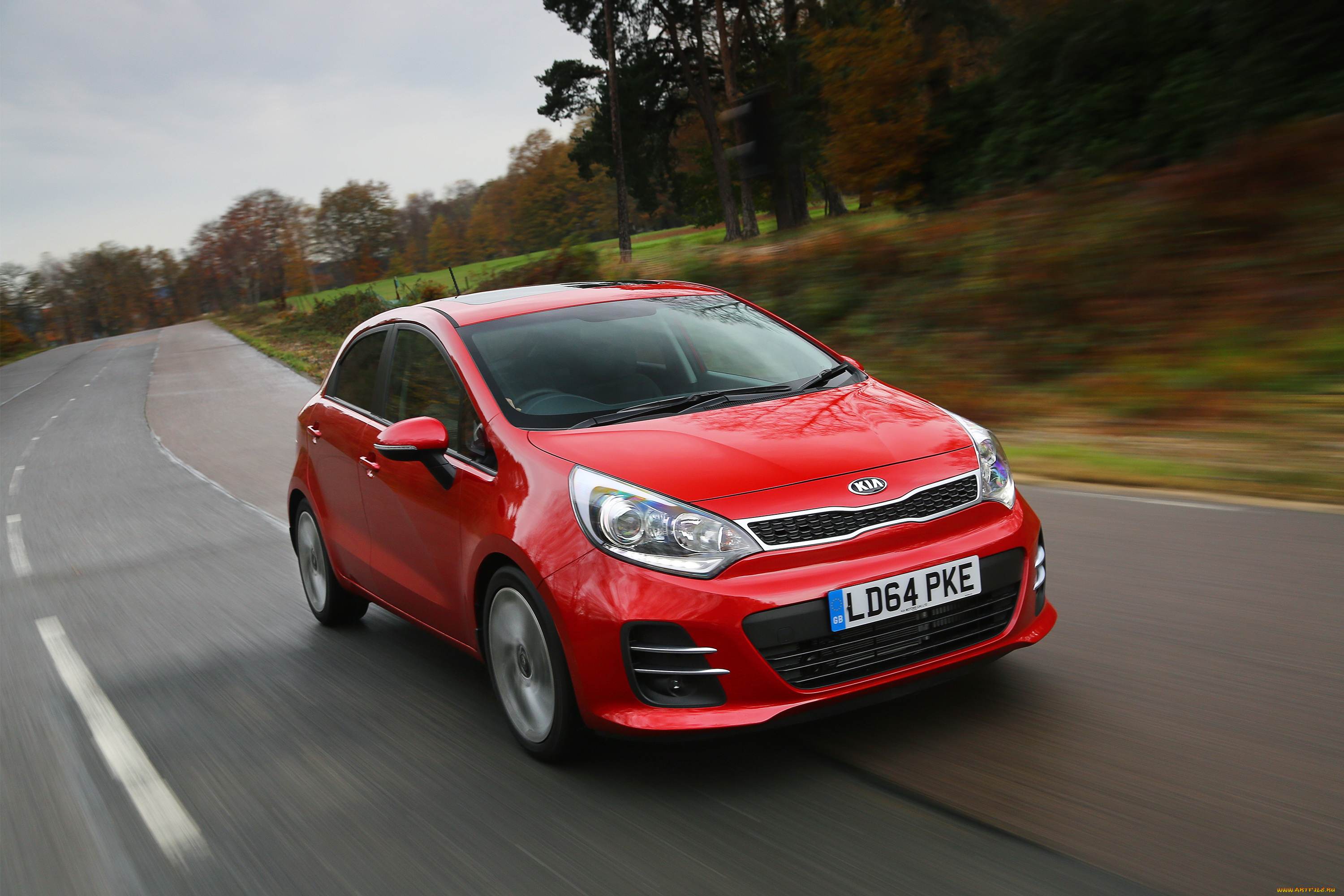 автомобили, kia, 5-door, rio, ub, 2014г, красный, uk-spec, ecodynamics