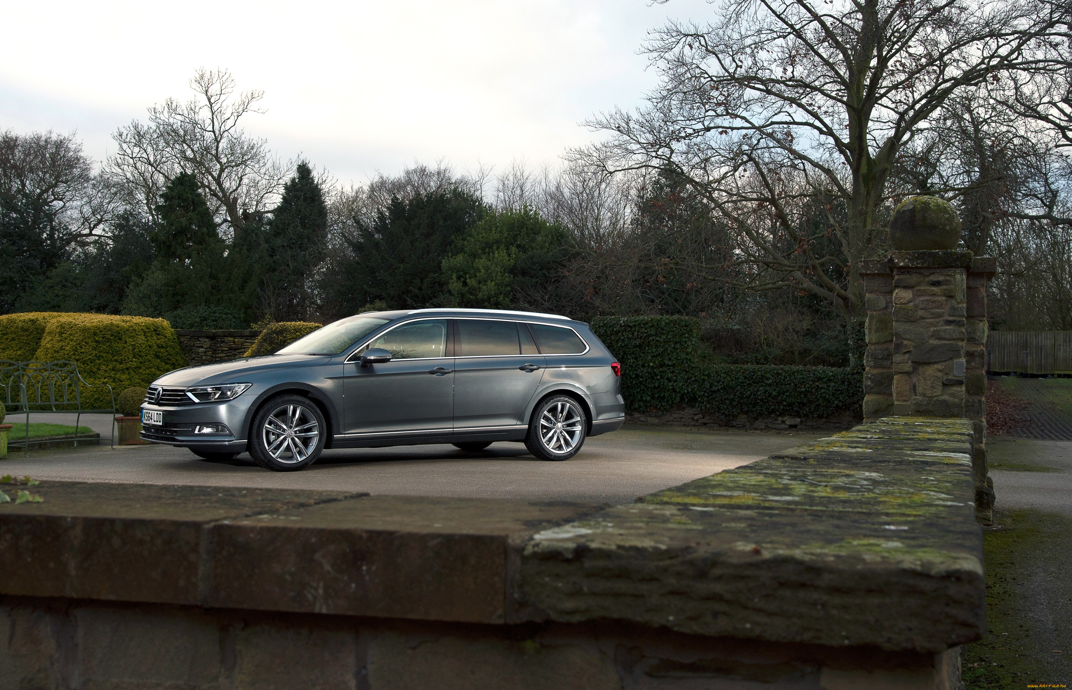 автомобили, volkswagen, 2015г, b8, gt, estate, серый, passat