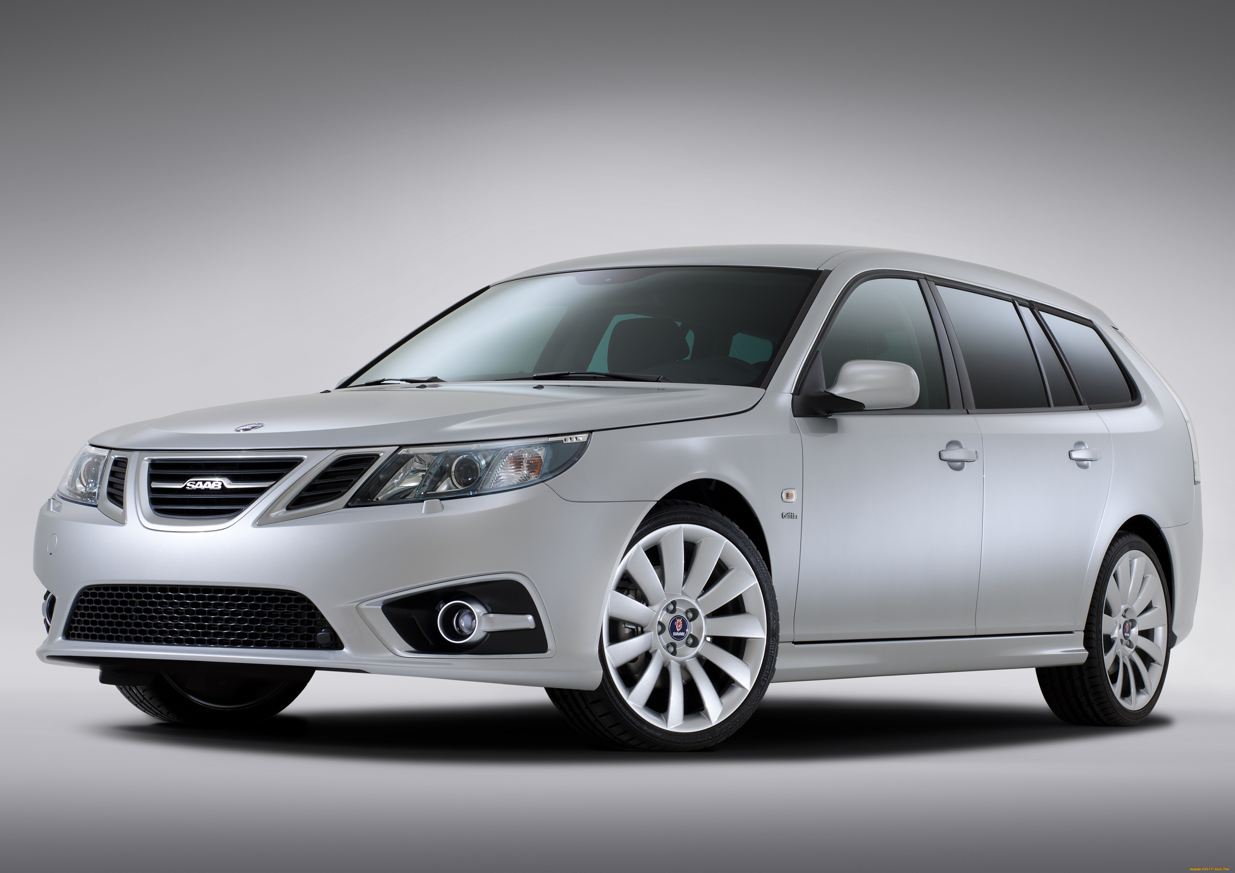 автомобили, saab, 9-3, griffin, aero, sport, combi, 2011г, светлый