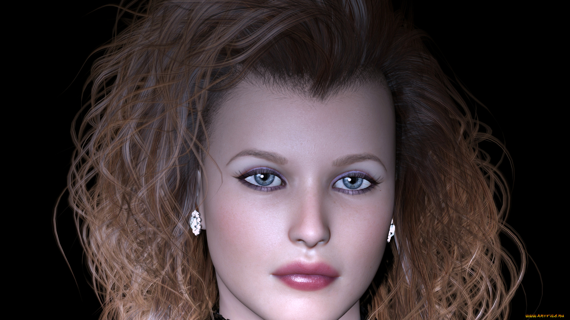 3д, графика, портрет, , portraits, фон, взгляд, девушка