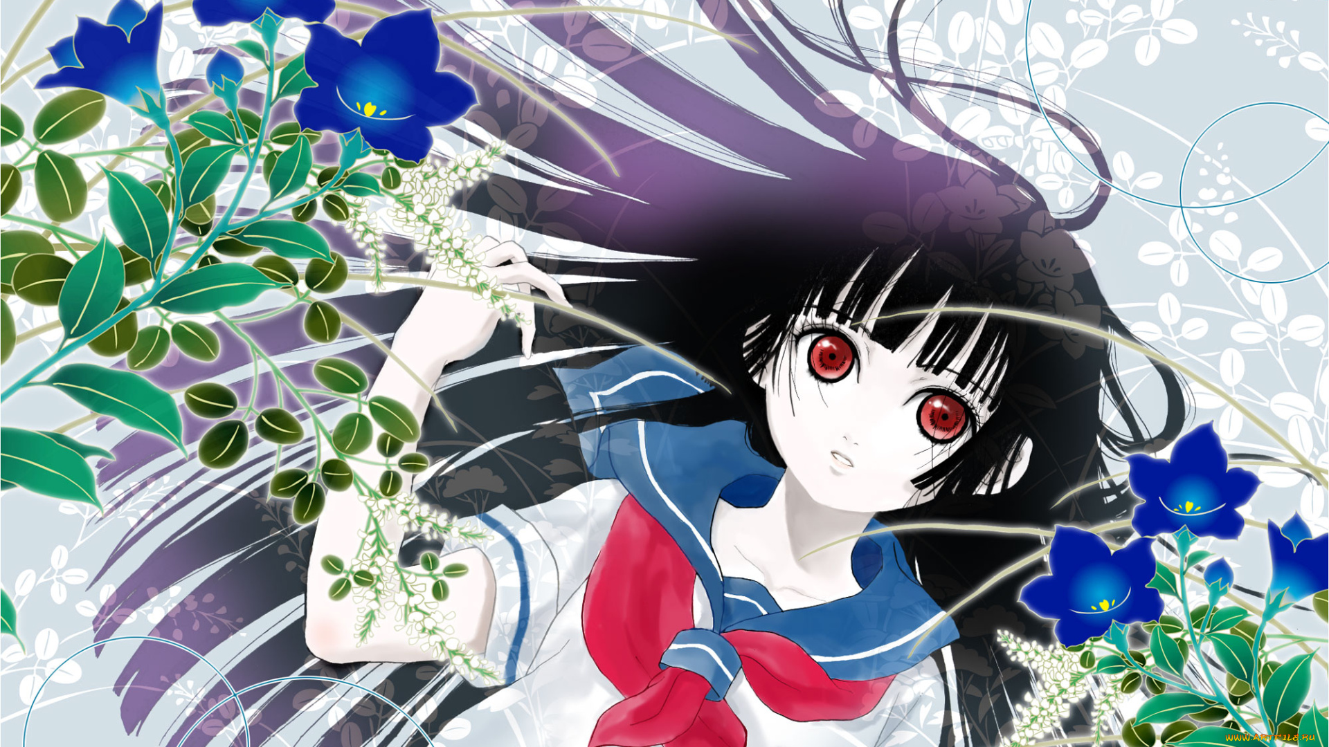 аниме, jigoku, shoujo, enma, ai, jigoku, shoujo