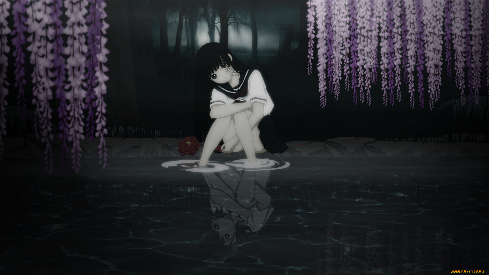 аниме, jigoku, shoujo, etoo, miyuki, mikage, yuzuki, enma, ai, jigoku, shoujo