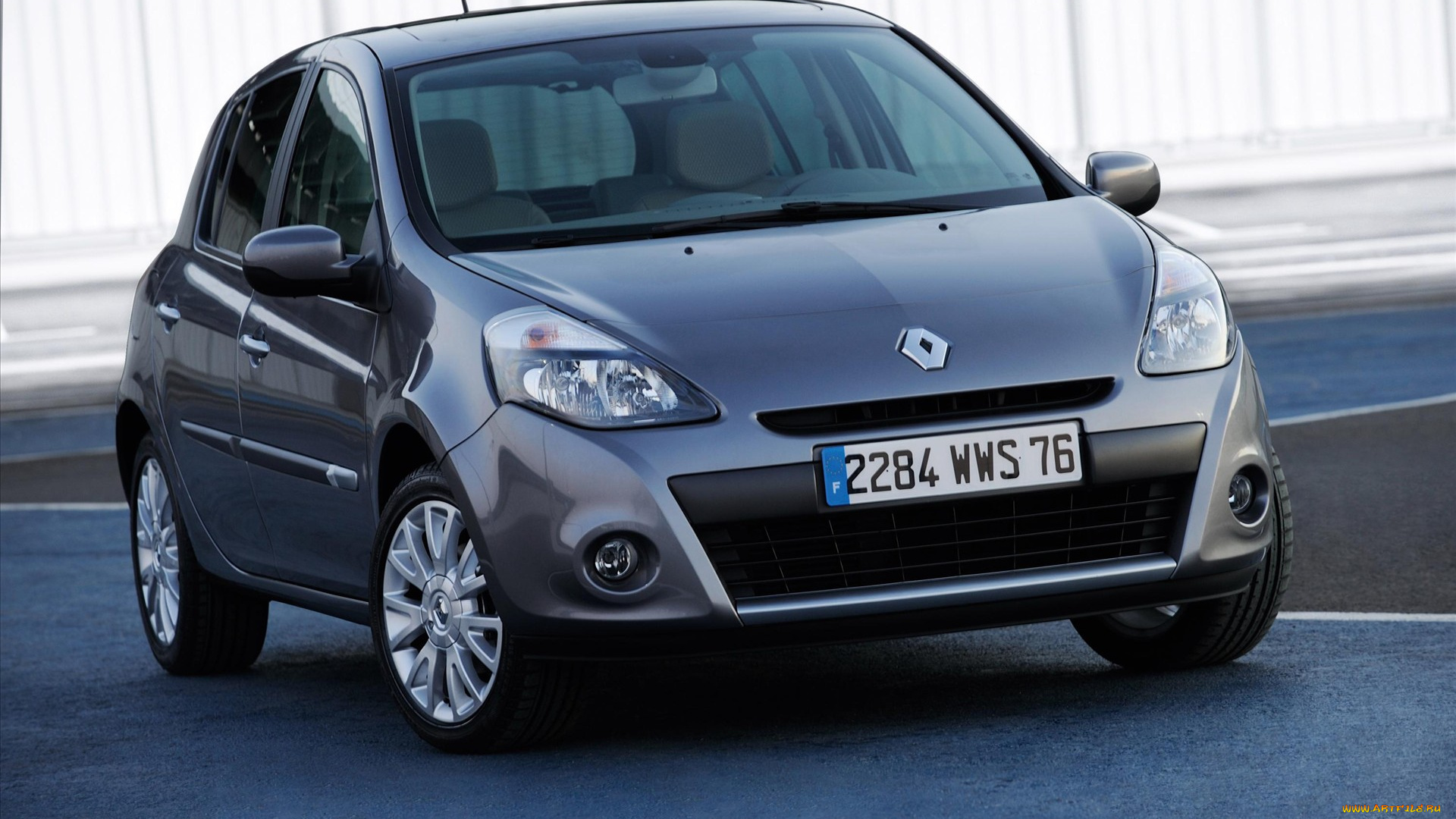 автомобили, renault, рено, clio, серебристый