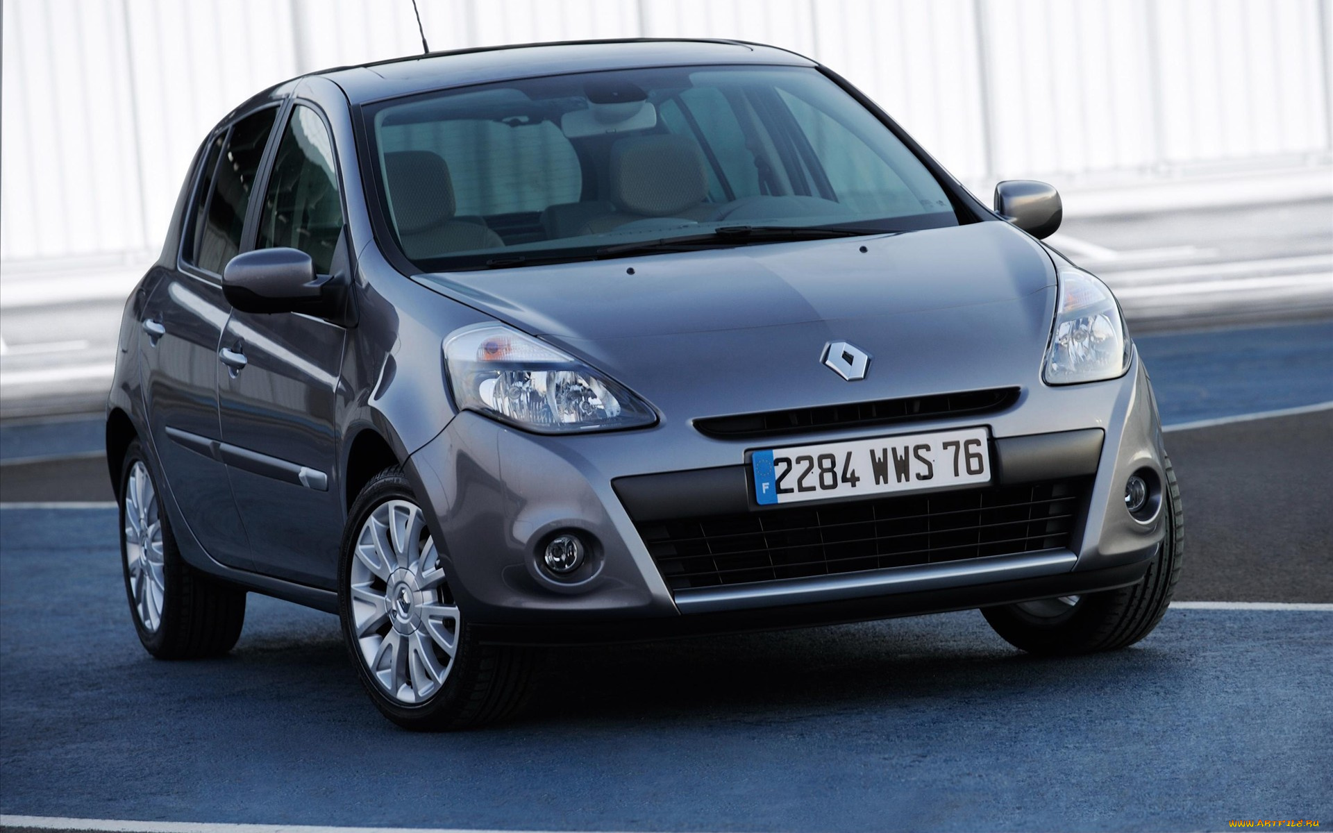 автомобили, renault, рено, clio, серебристый