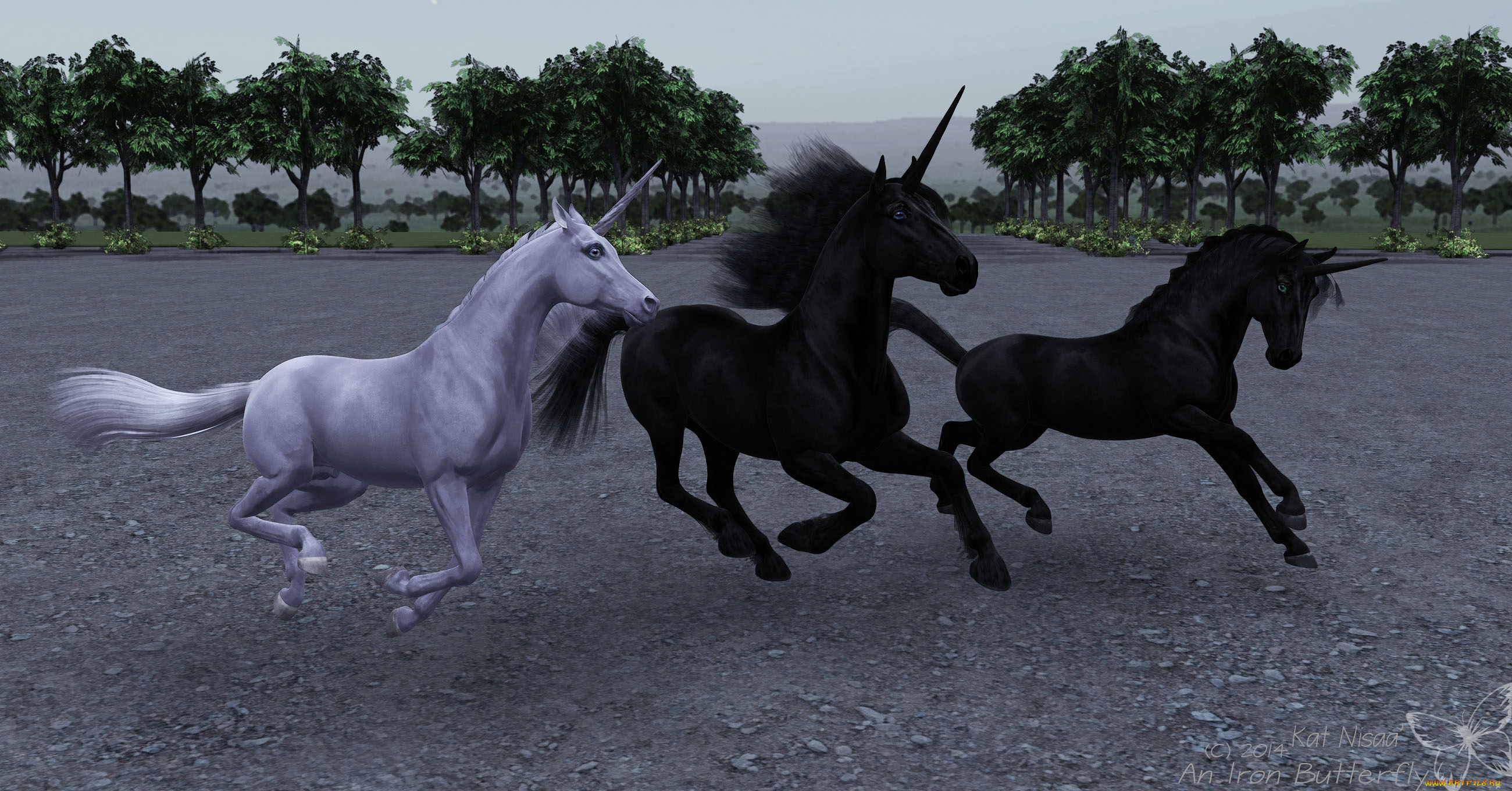 3д, графика, животные, , animals, единороги