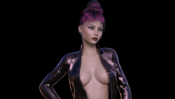 Картинка 3д+графика люди+ people фон взгляд девушка