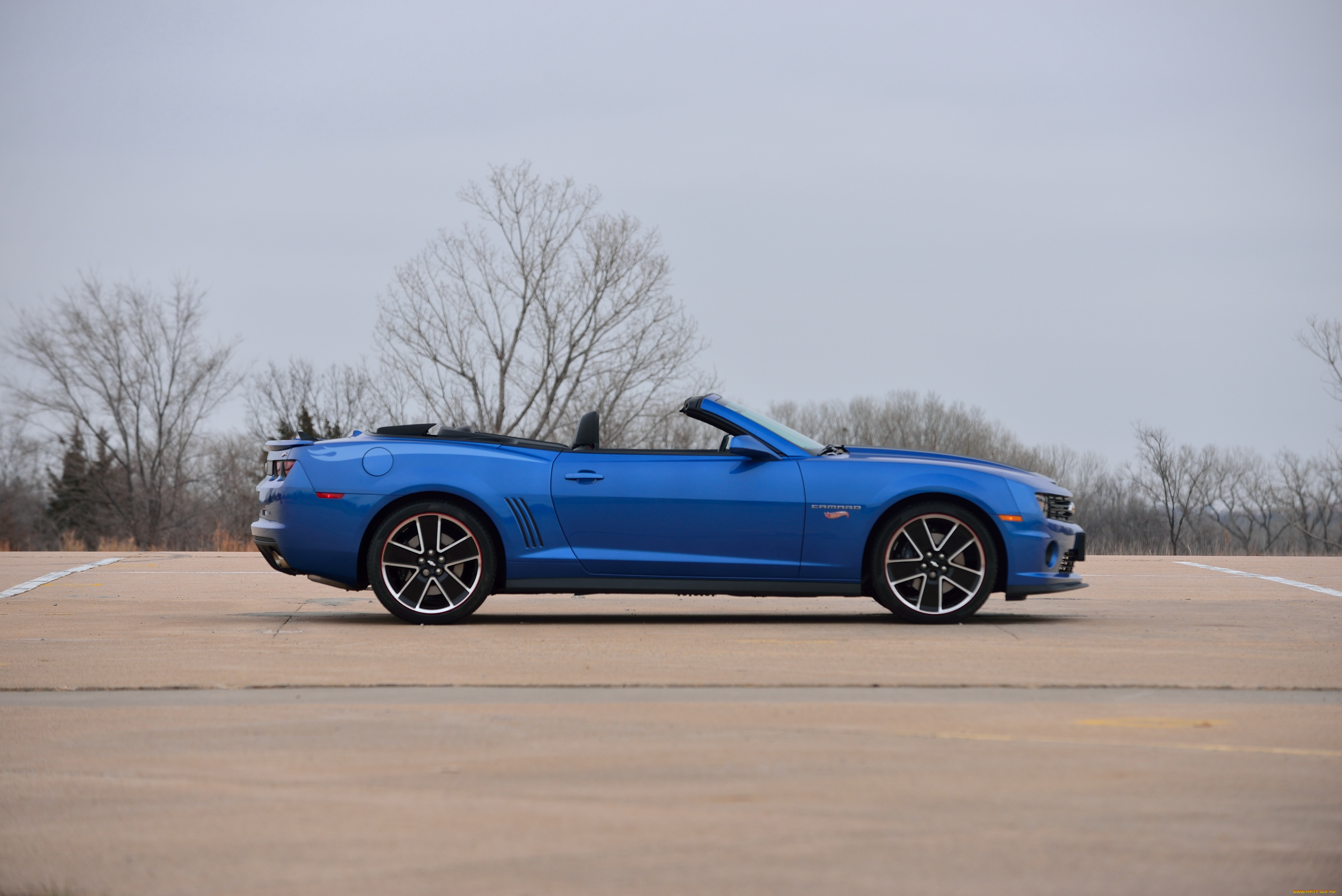 автомобили, camaro, синий, convertible, edition, wheels, hot, 2ss, chevrolet, 2013г