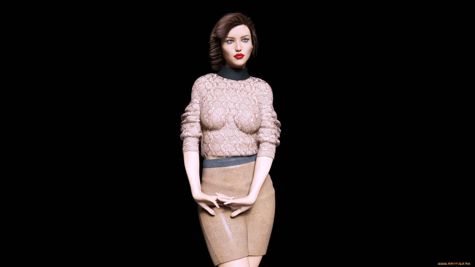 3д, графика, люди, , people, фон, взгляд, девушка