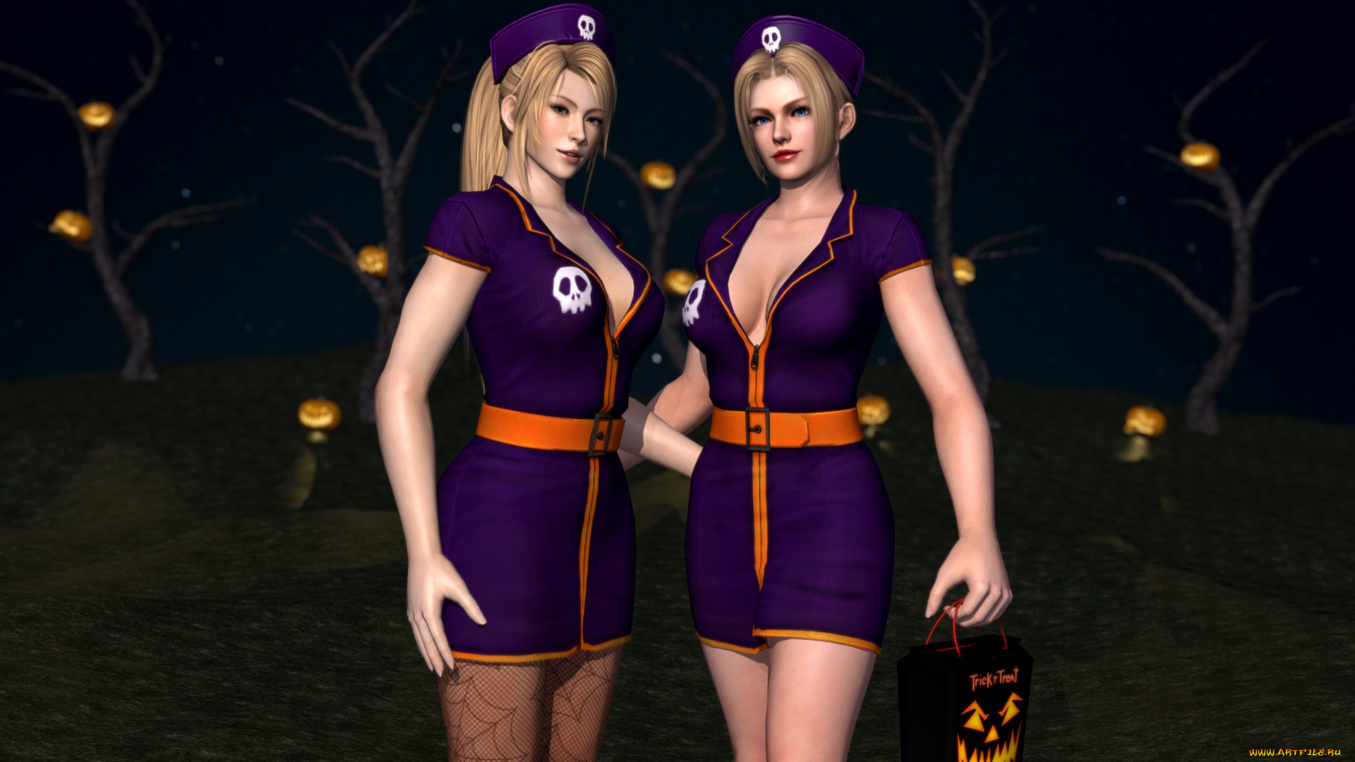 3д, графика, праздники, , holidays, девушки, фон, взгляд