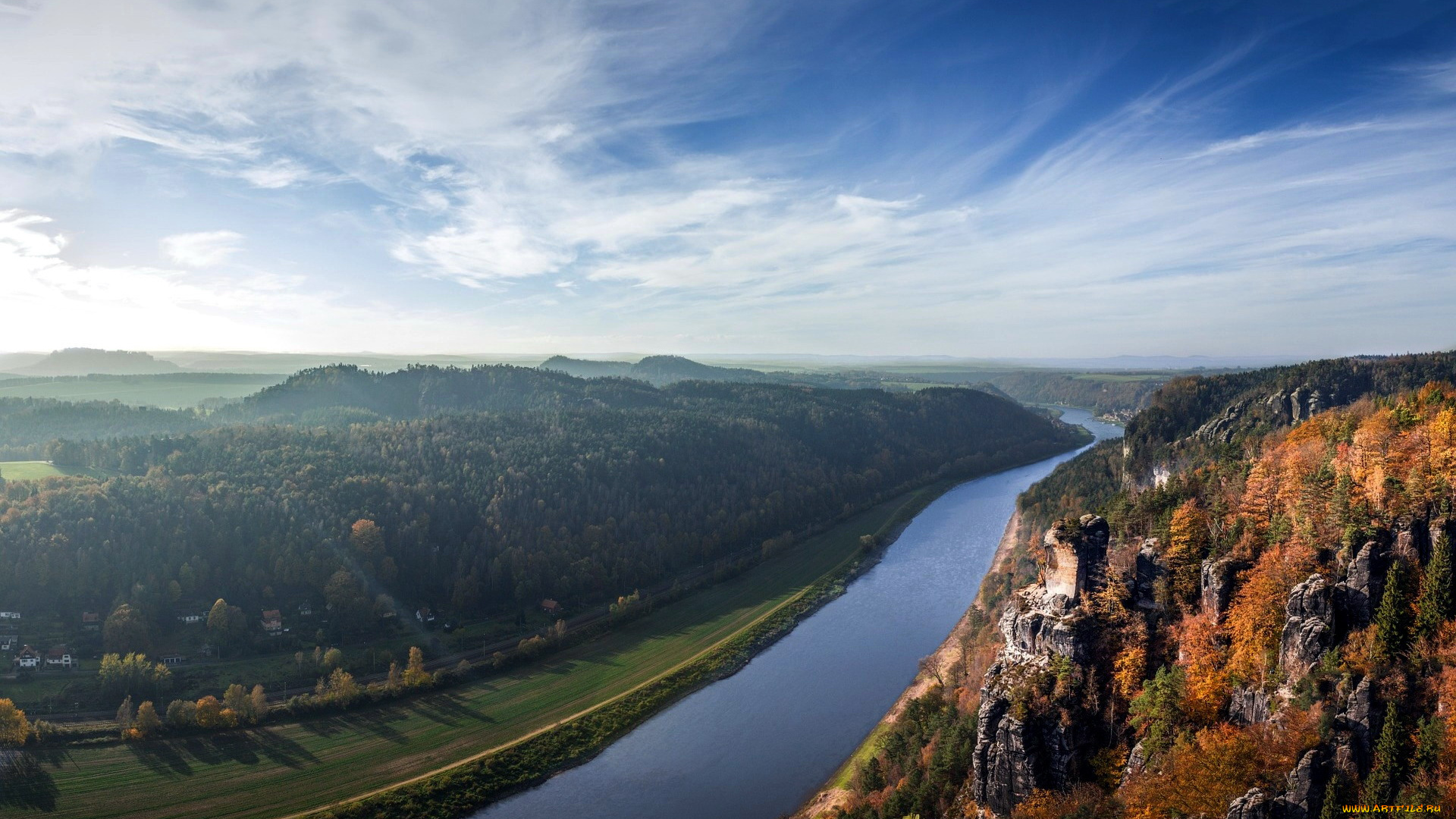 природа, реки, озера, панорама, река, горы