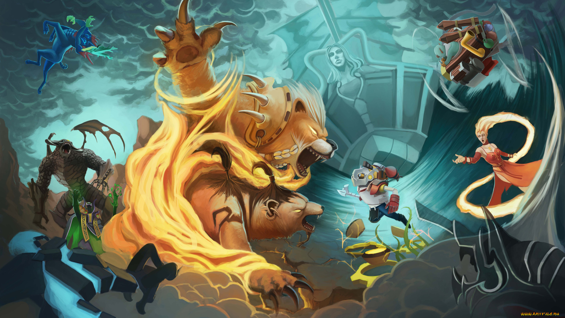 видео, игры, dota, 2, dota, онлайн, 2, ролевая