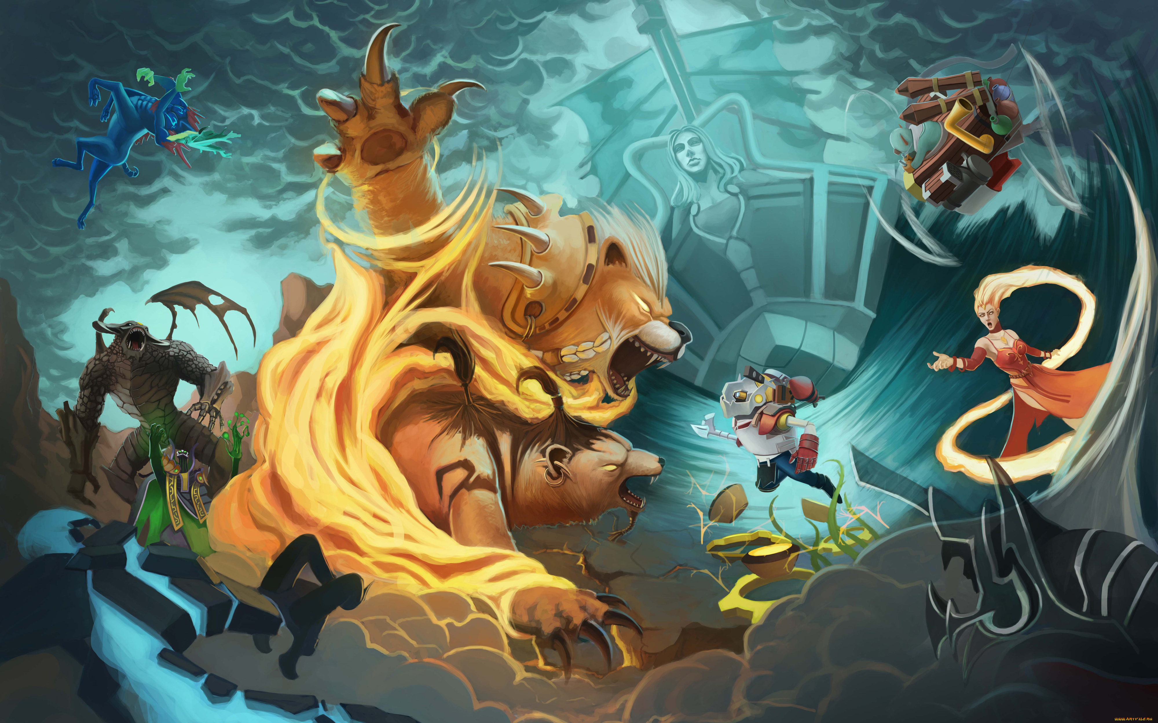 видео, игры, dota, 2, dota, онлайн, 2, ролевая