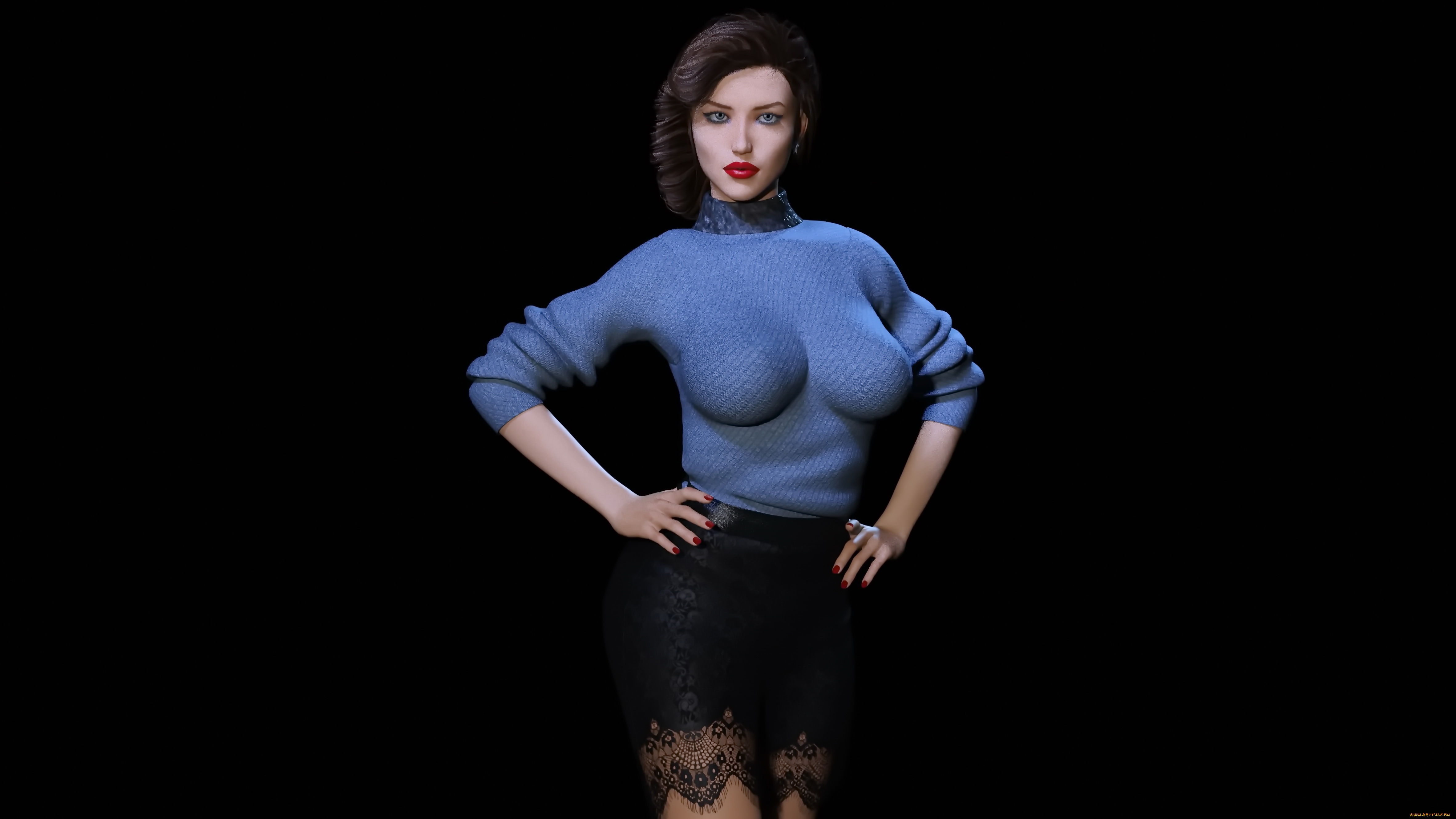 3д, графика, люди, , people, взгляд, девушка, фон