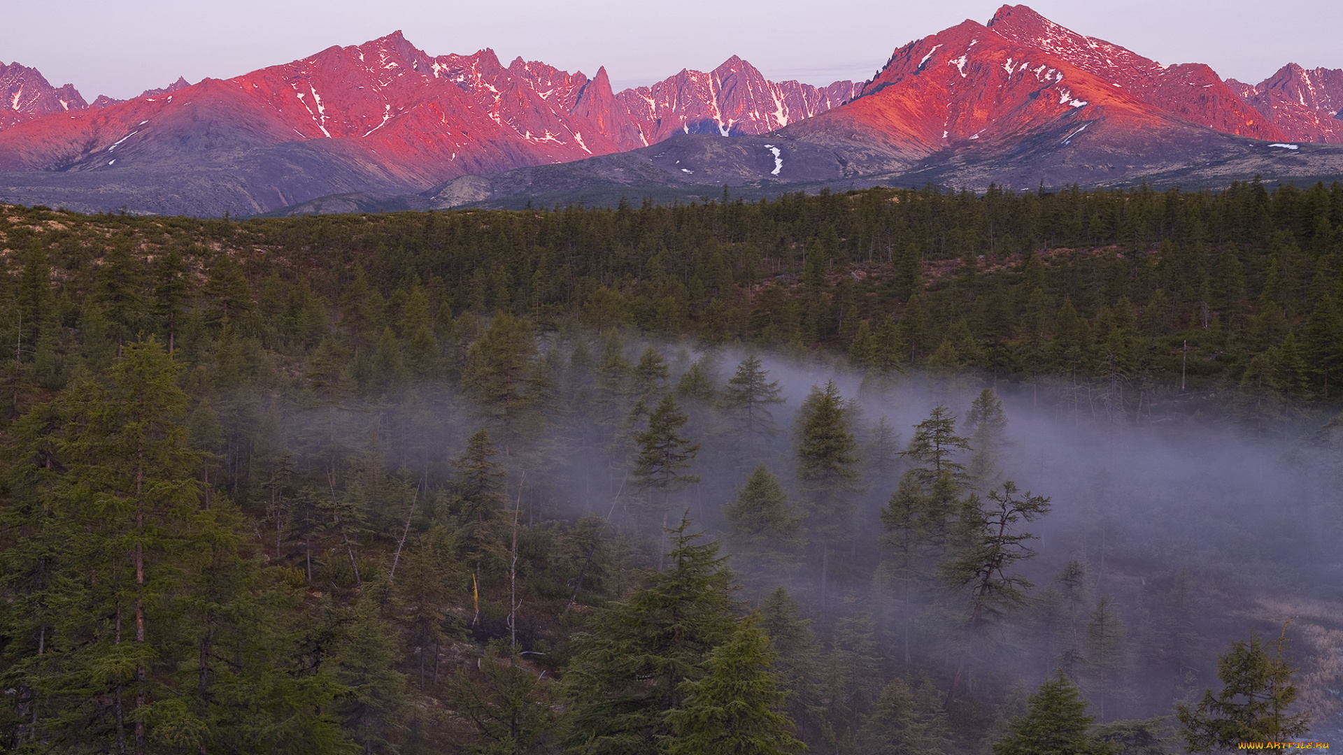 kolyma, природа, пейзажи, лес, туман, край, река, вид, пейзаж, красота, осень, горы