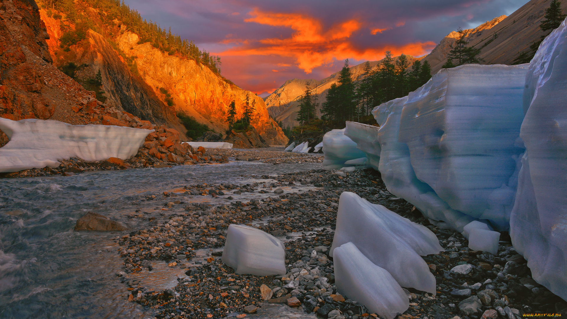 kolyma, природа, реки, озера, пейзаж, осень, вид, красота, край, река