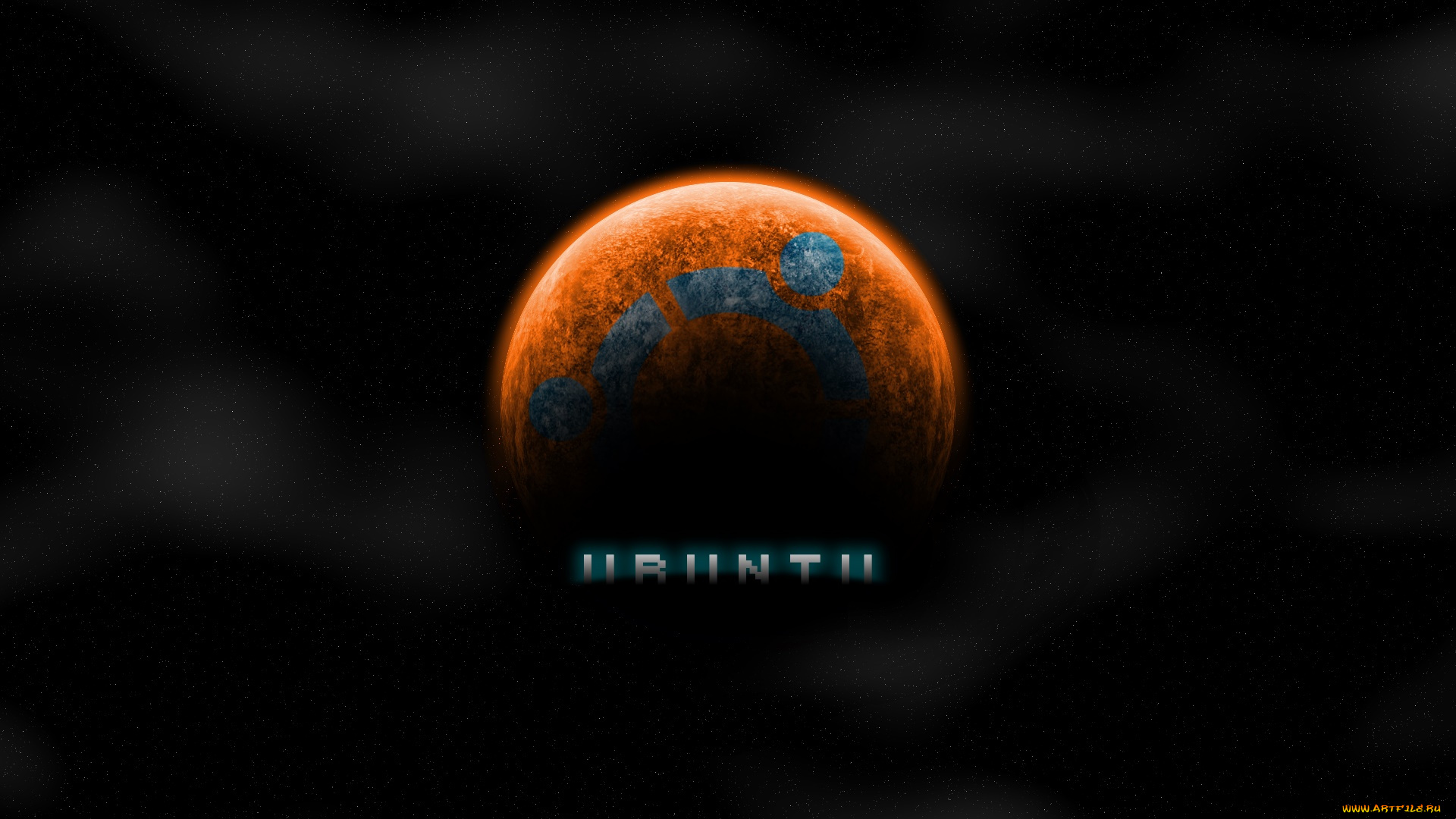 компьютеры, ubuntu, linux, фон, логотип