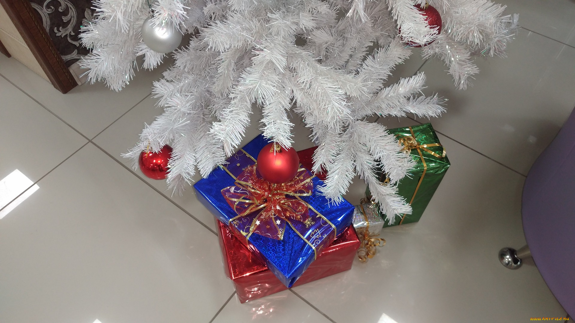 праздничные, подарки, и, коробочки, подарки, ёлка