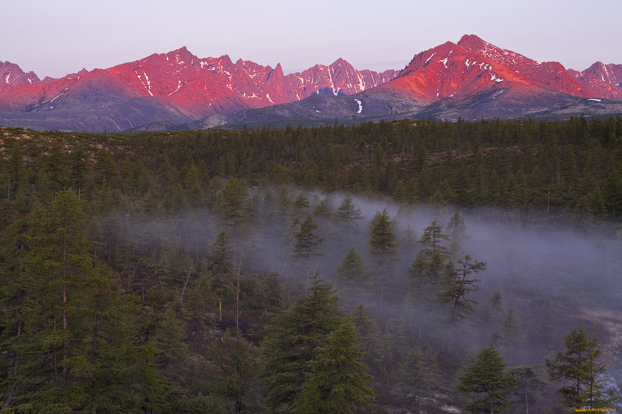 kolyma, природа, пейзажи, лес, туман, край, река, вид, пейзаж, красота, осень, горы