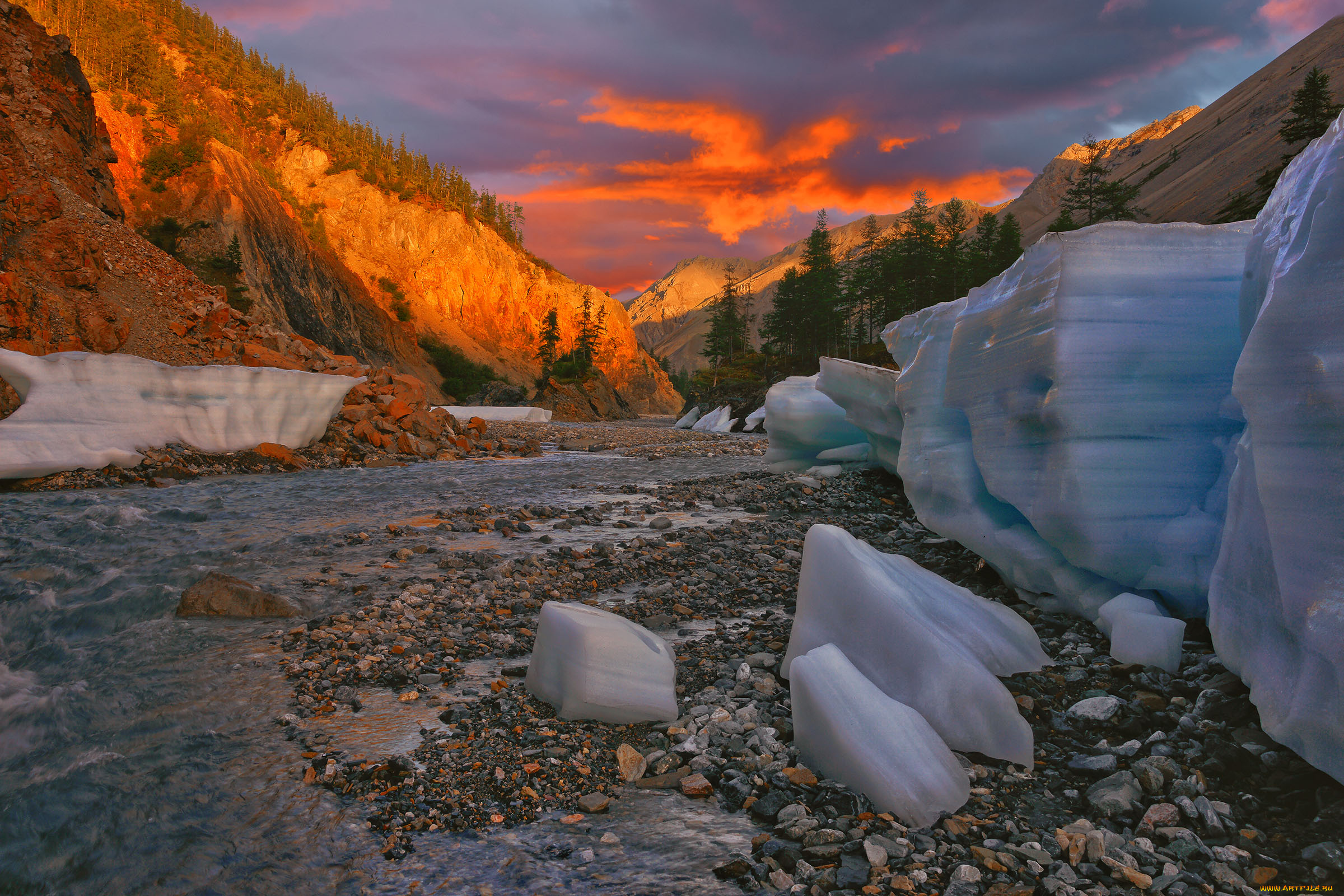 kolyma, природа, реки, озера, пейзаж, осень, вид, красота, край, река